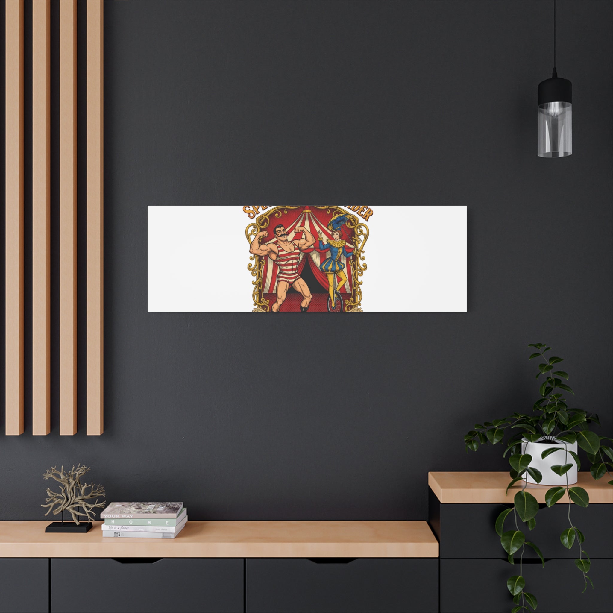 Spectacle of Wonder Circus Art Print, Canvas | Vintage Carnival Design