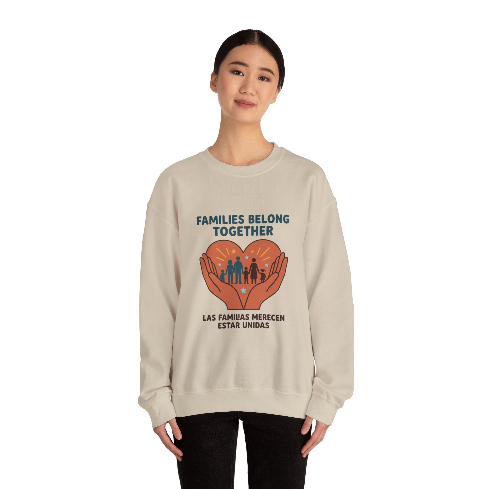 Families Belong Together Sweatshirt | family unity, solidaridad, immigrant rights