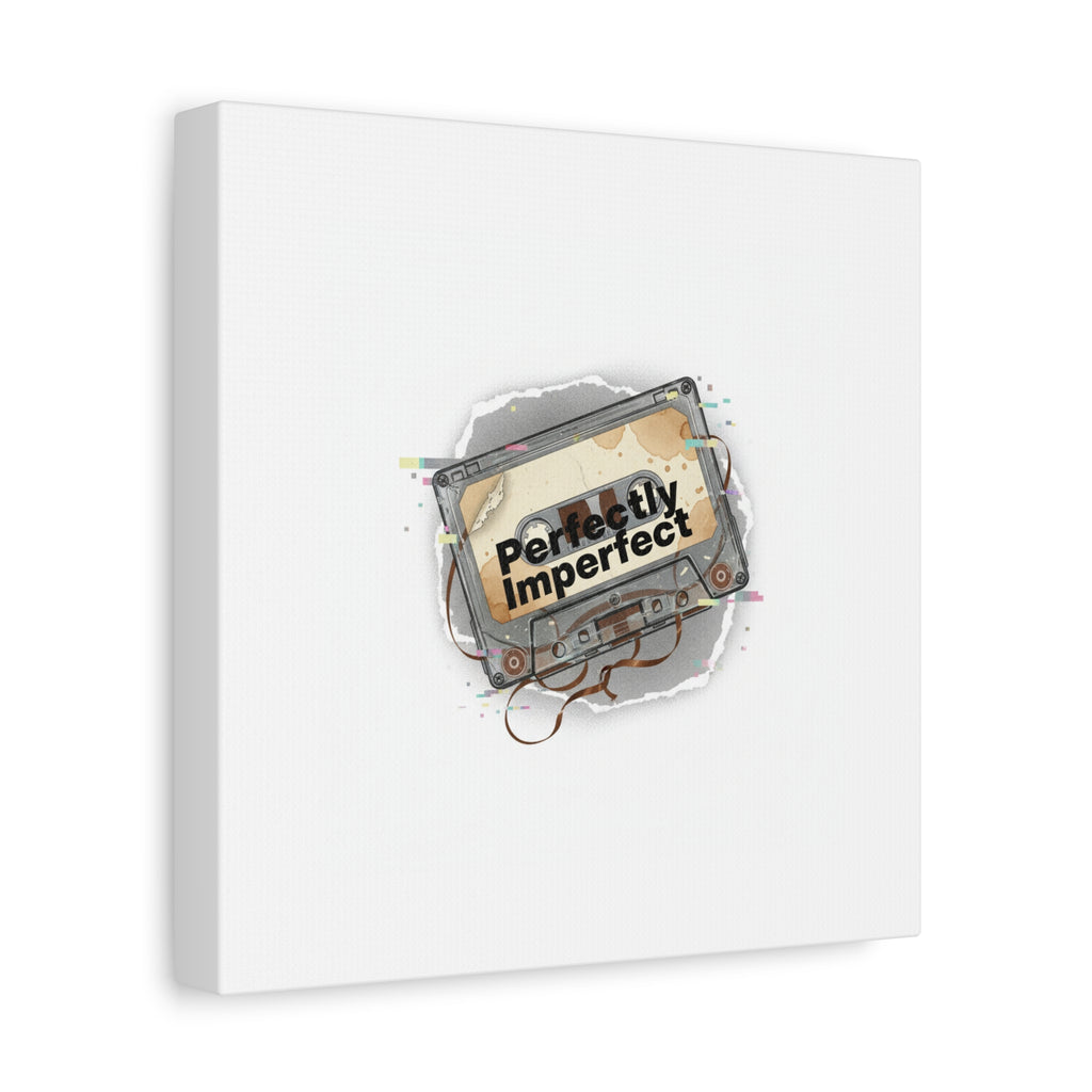 Perfectly Imperfect Cassette, Canvas Print | Analog Error, glitch art static