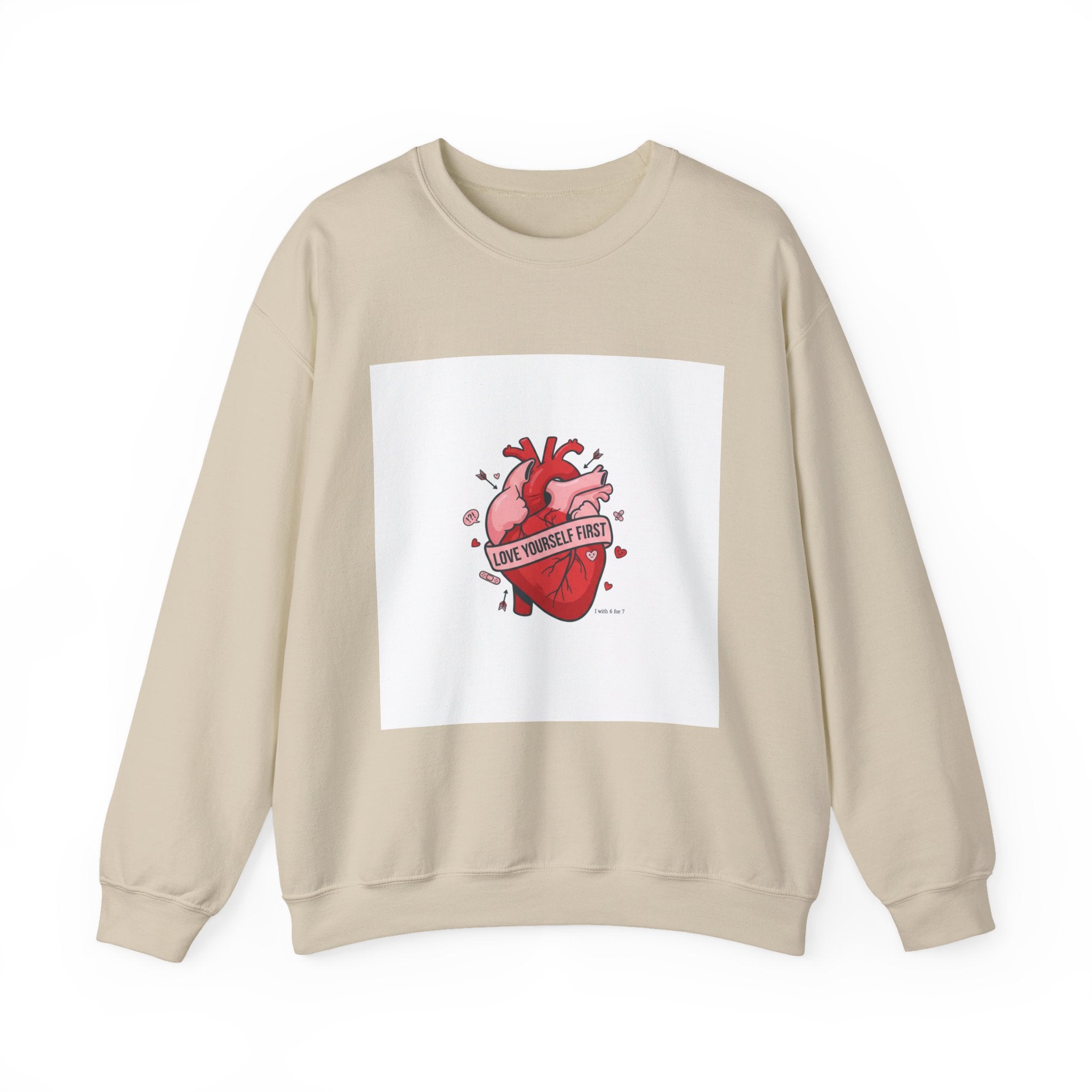 Anatomic Heart Patch Crewneck Sweatshirt | anti love graphic, punk Valentine