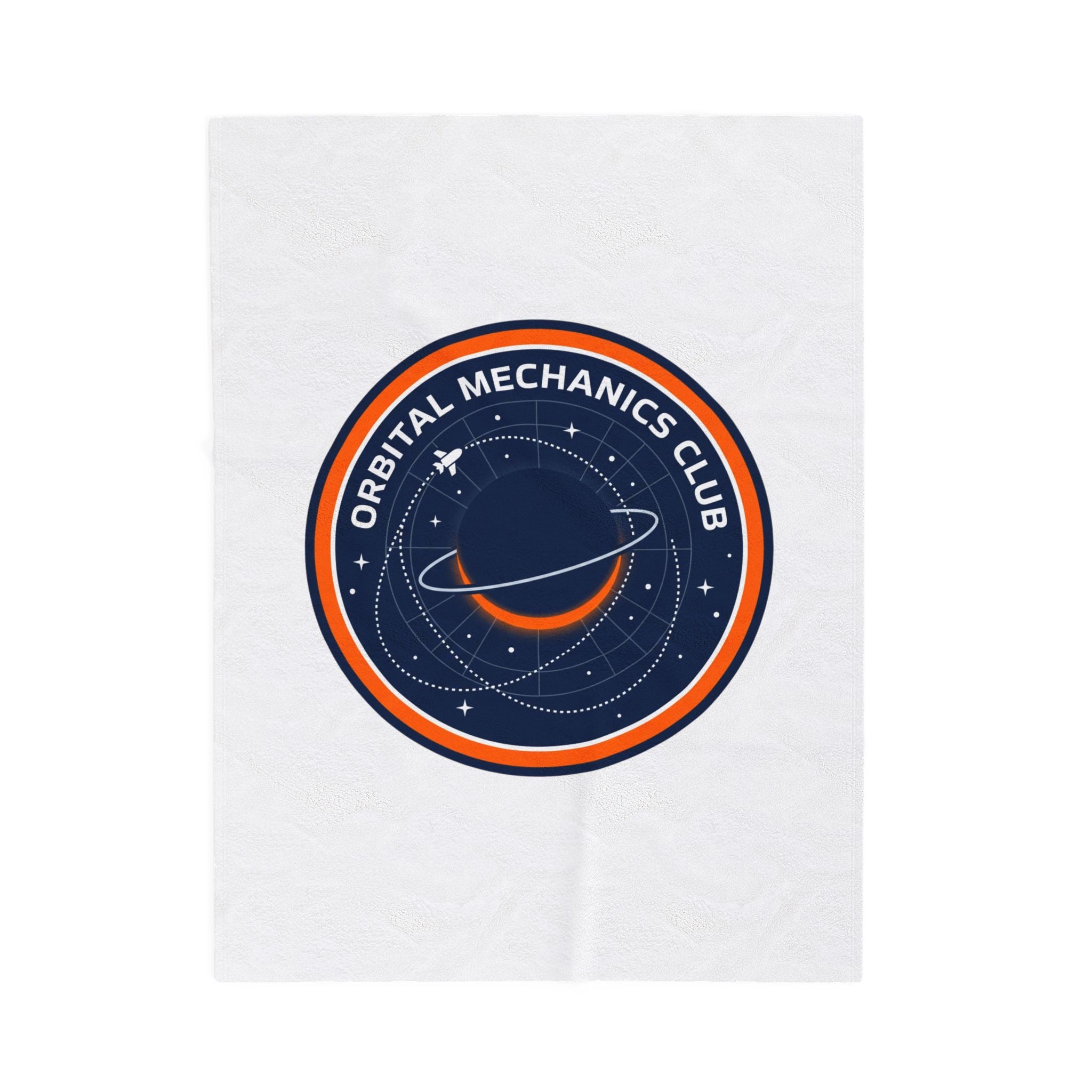 Orbital Mechanics Club Plush Blanket | space, mission patch, science nerd