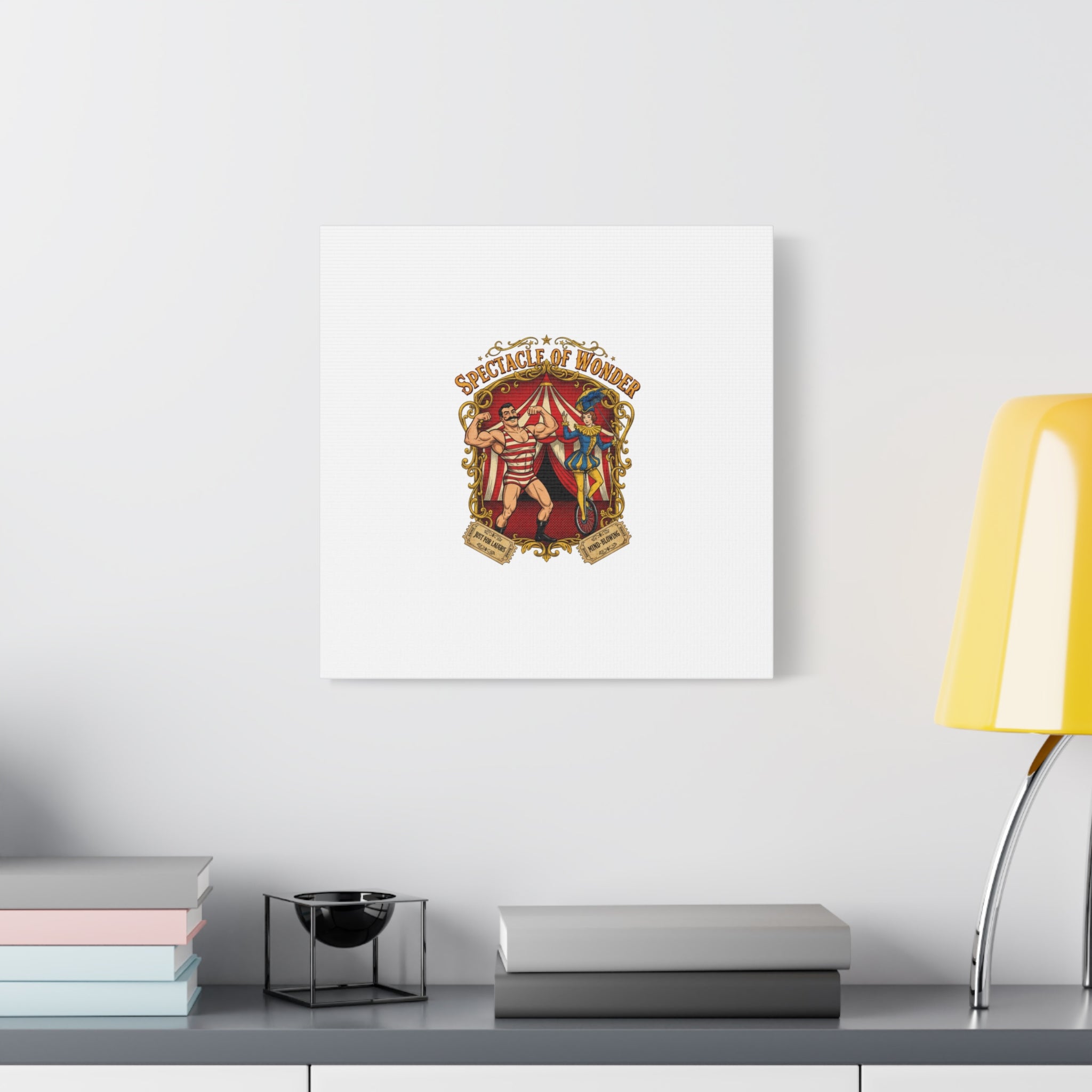 Spectacle of Wonder Circus Art Print, Canvas | Vintage Carnival Design