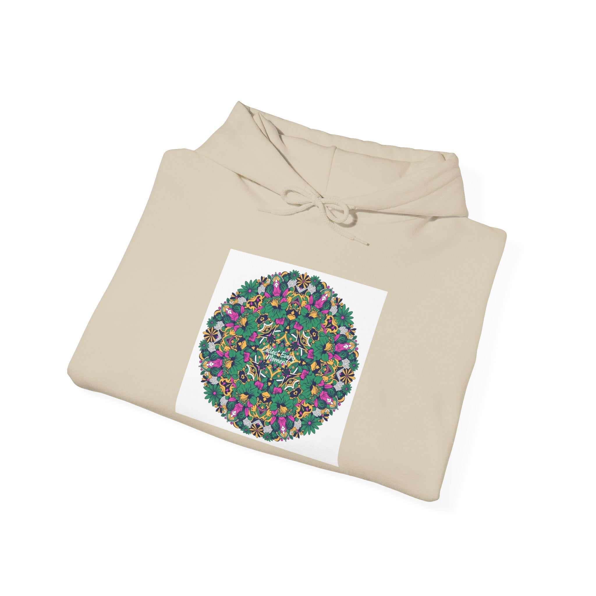 Psychedelic Botanical Mandala Hoodie | Festival Art Sweatshirt