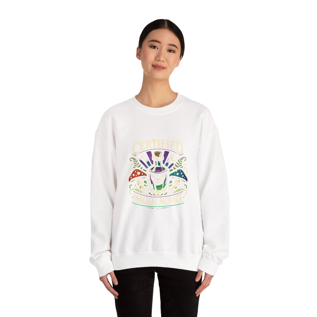 Mushroom Celestial Eye Crewneck | Cottagecore Goblincore Sweatshirt