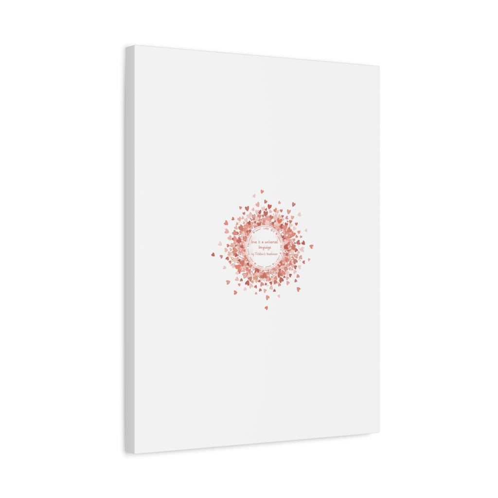 Tiny Heart Confetti Canvas | Matte Stretched Wall Art