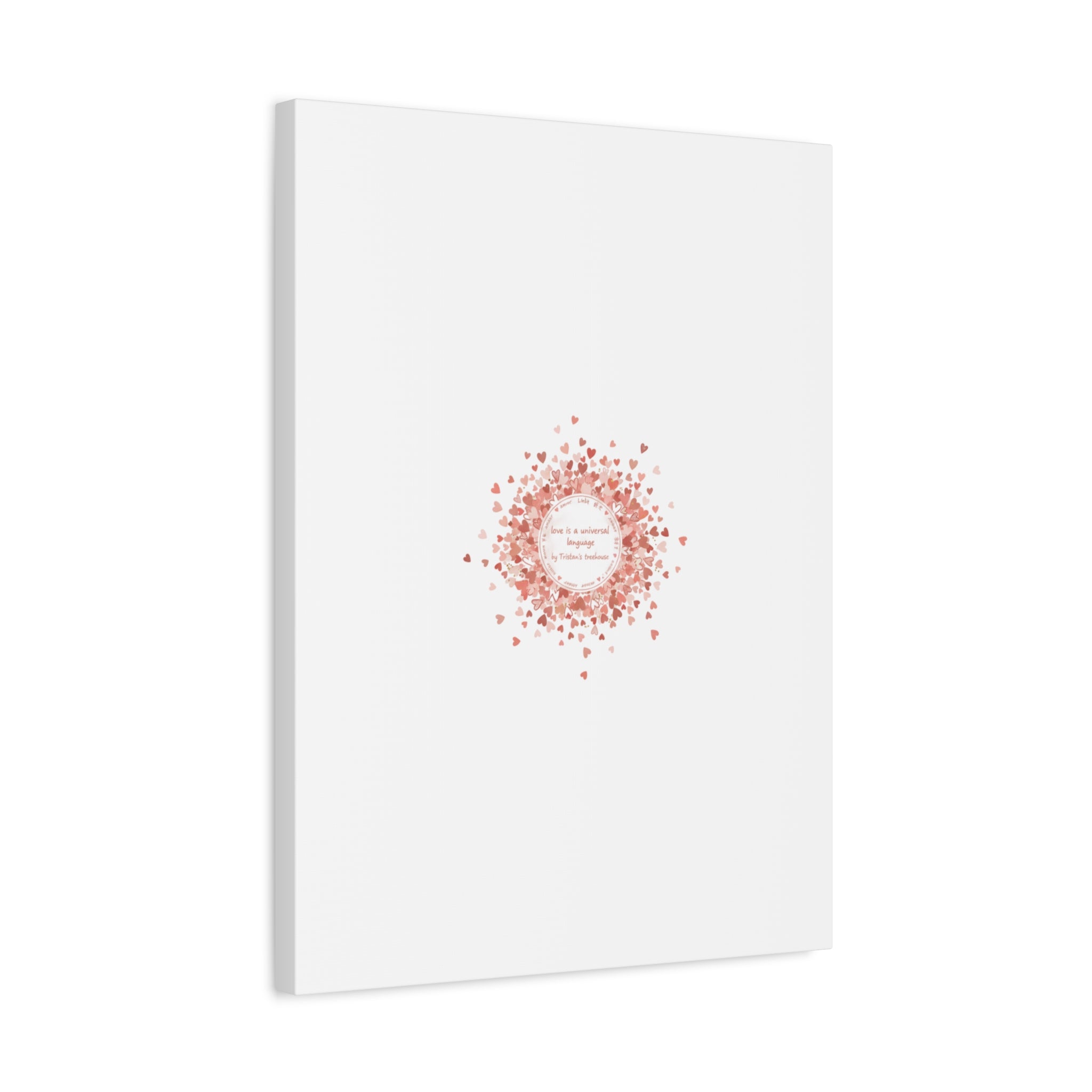 Tiny Heart Confetti Canvas | Matte Stretched Wall Art