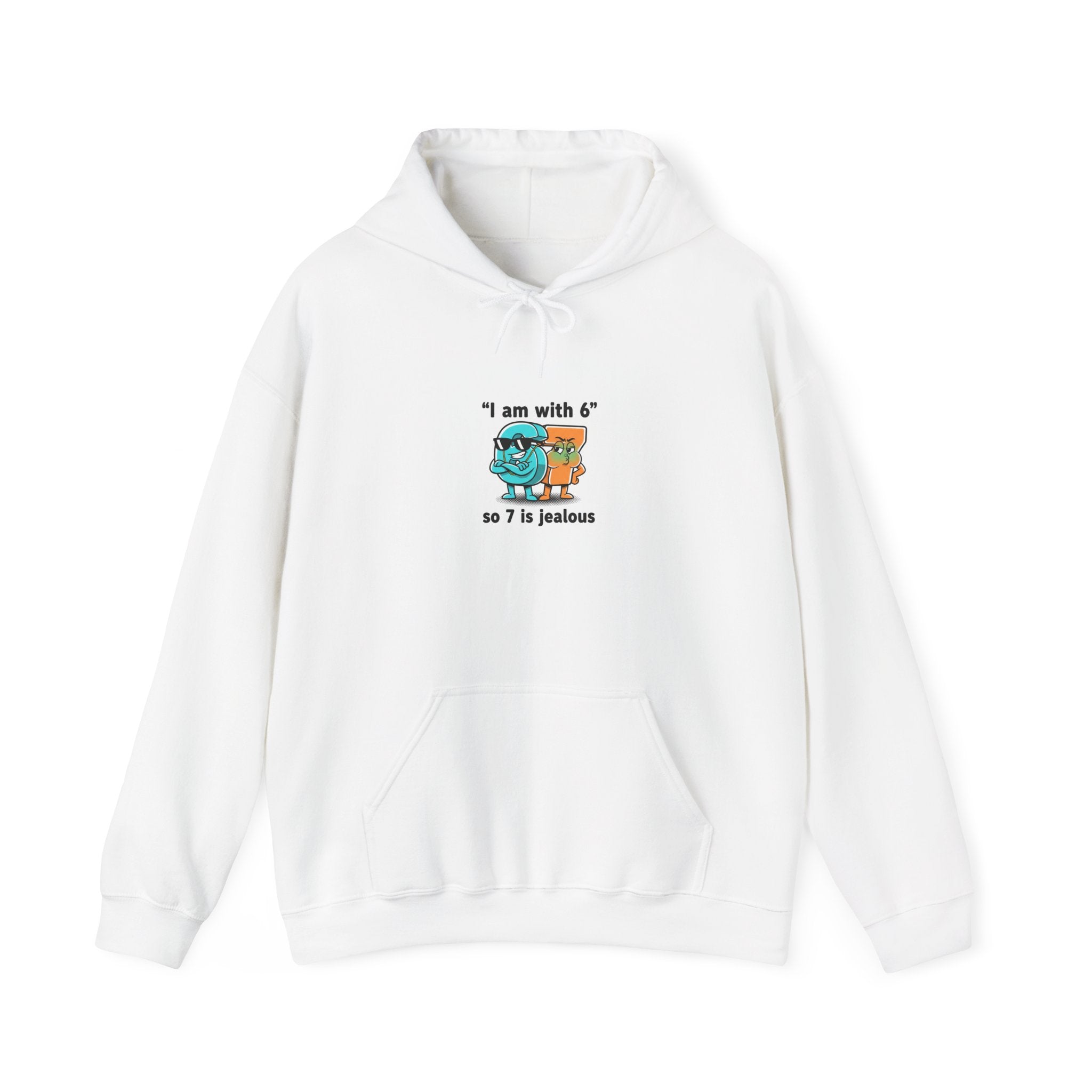 "I Am With 6" Funny Math Joke Hoodie | Meme Graphic Sweatshirt