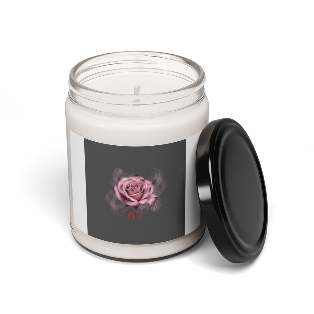 6 7 Valentine's Candle | Viral Gothic Rose Scented Soy Candle | 6 7 Meaning Dark Romance