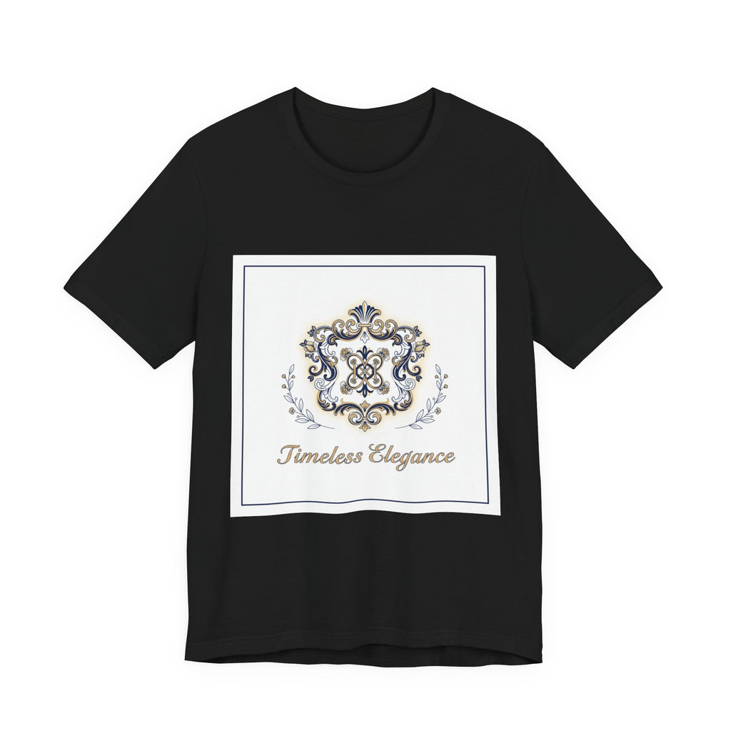 Ornate Brooch Emblem Tee | baroque print tee, vintage emblem shirt