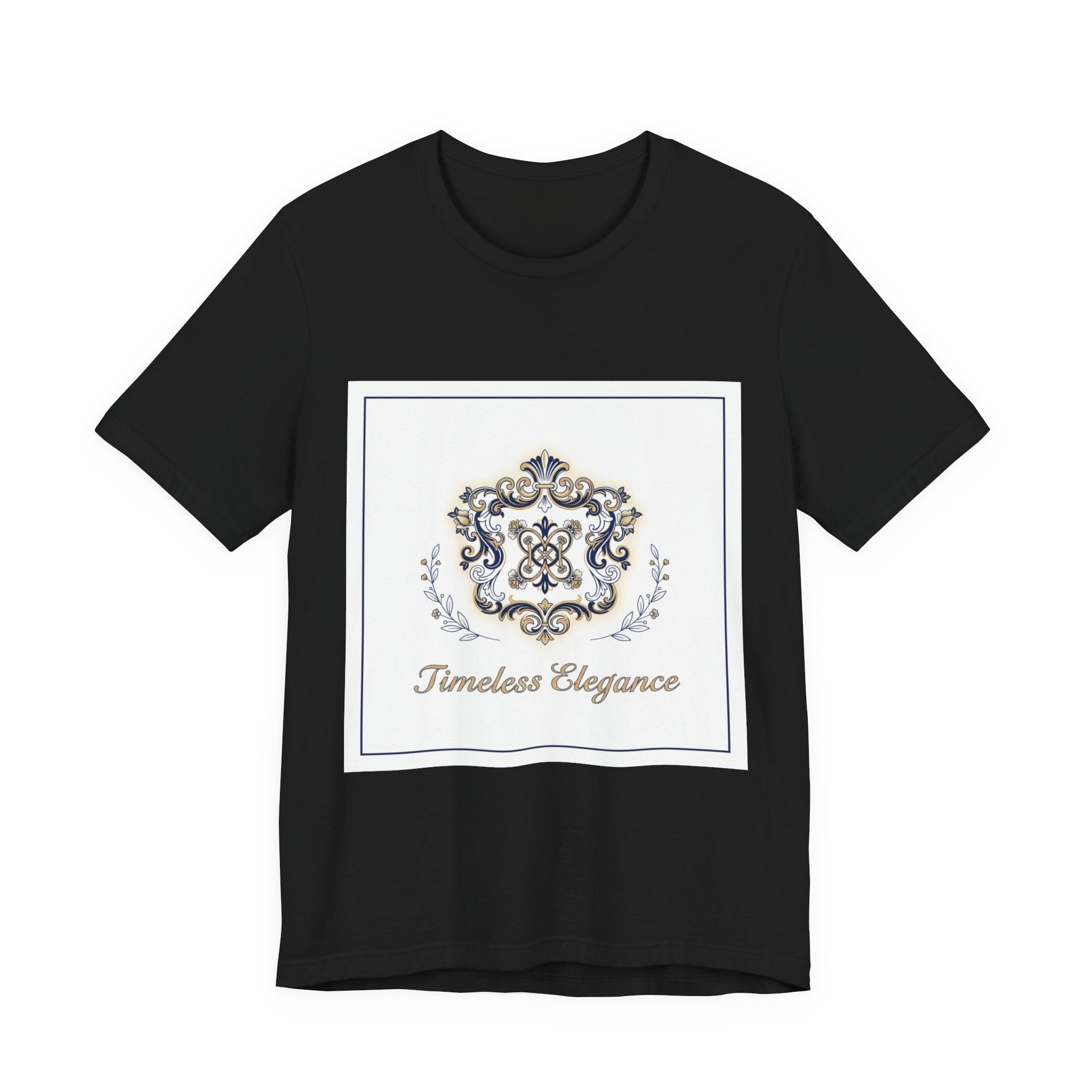 Ornate Brooch Emblem Tee | baroque print tee, vintage emblem shirt