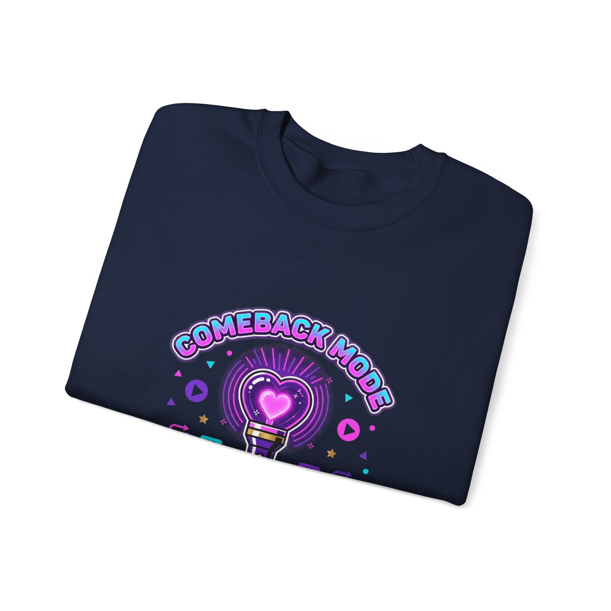 Comeback Mode Streaming Squad Crewneck, K-pop Comeback, Lightstick Fan Chant