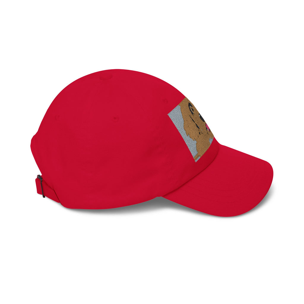 Dad Cap — Happy Golden Retriever Embroidered Patch Hat