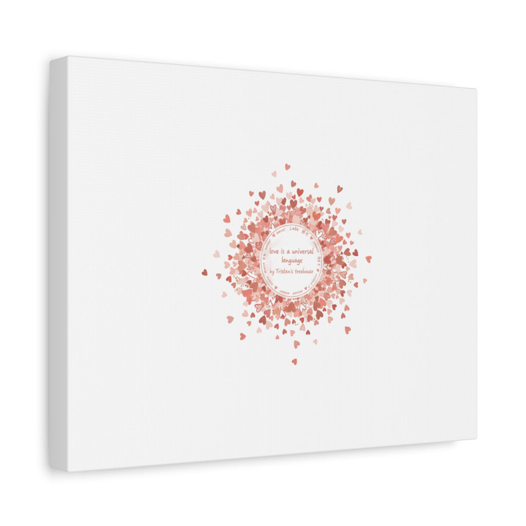 Tiny Heart Confetti Canvas | Matte Stretched Wall Art