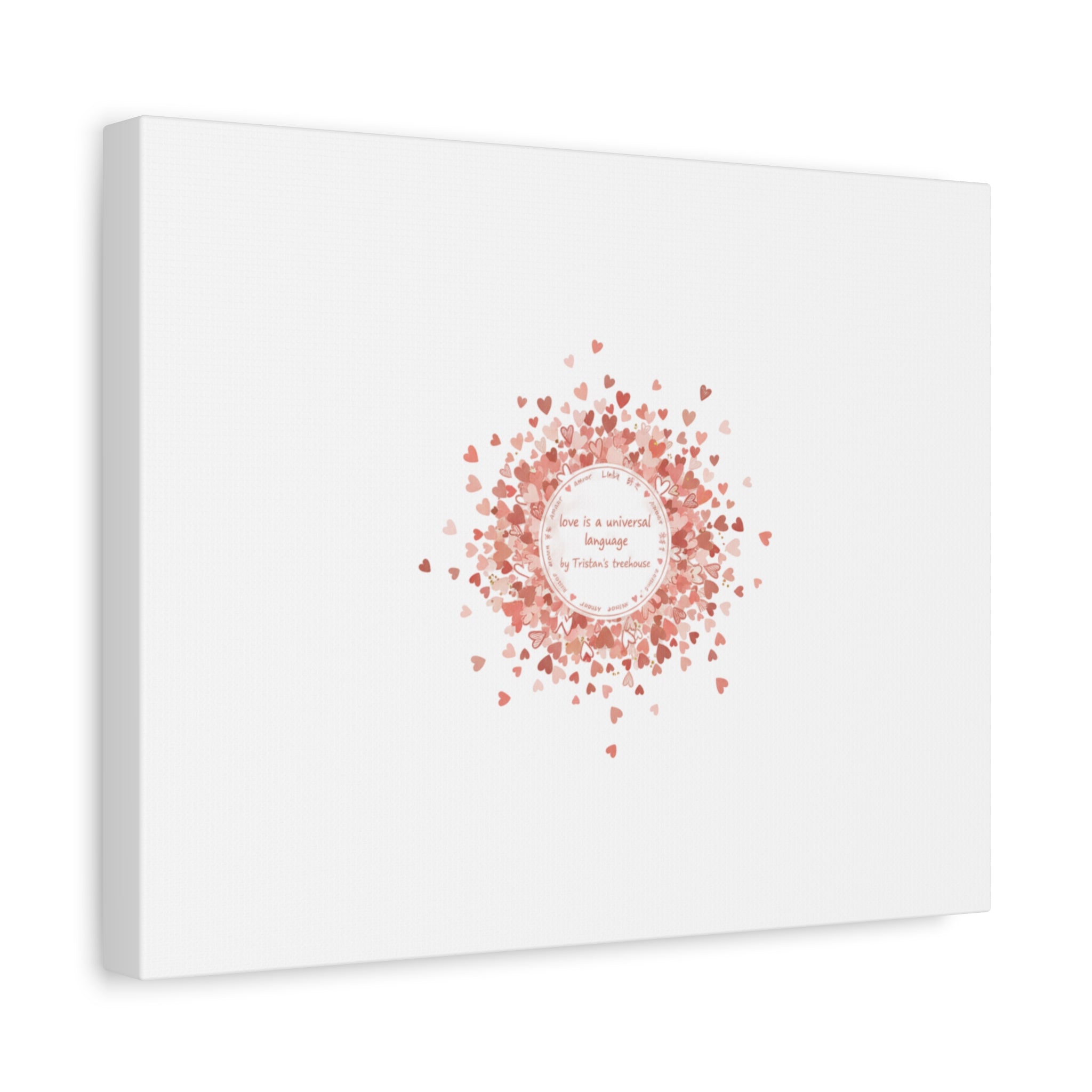 Tiny Heart Confetti Canvas | Matte Stretched Wall Art