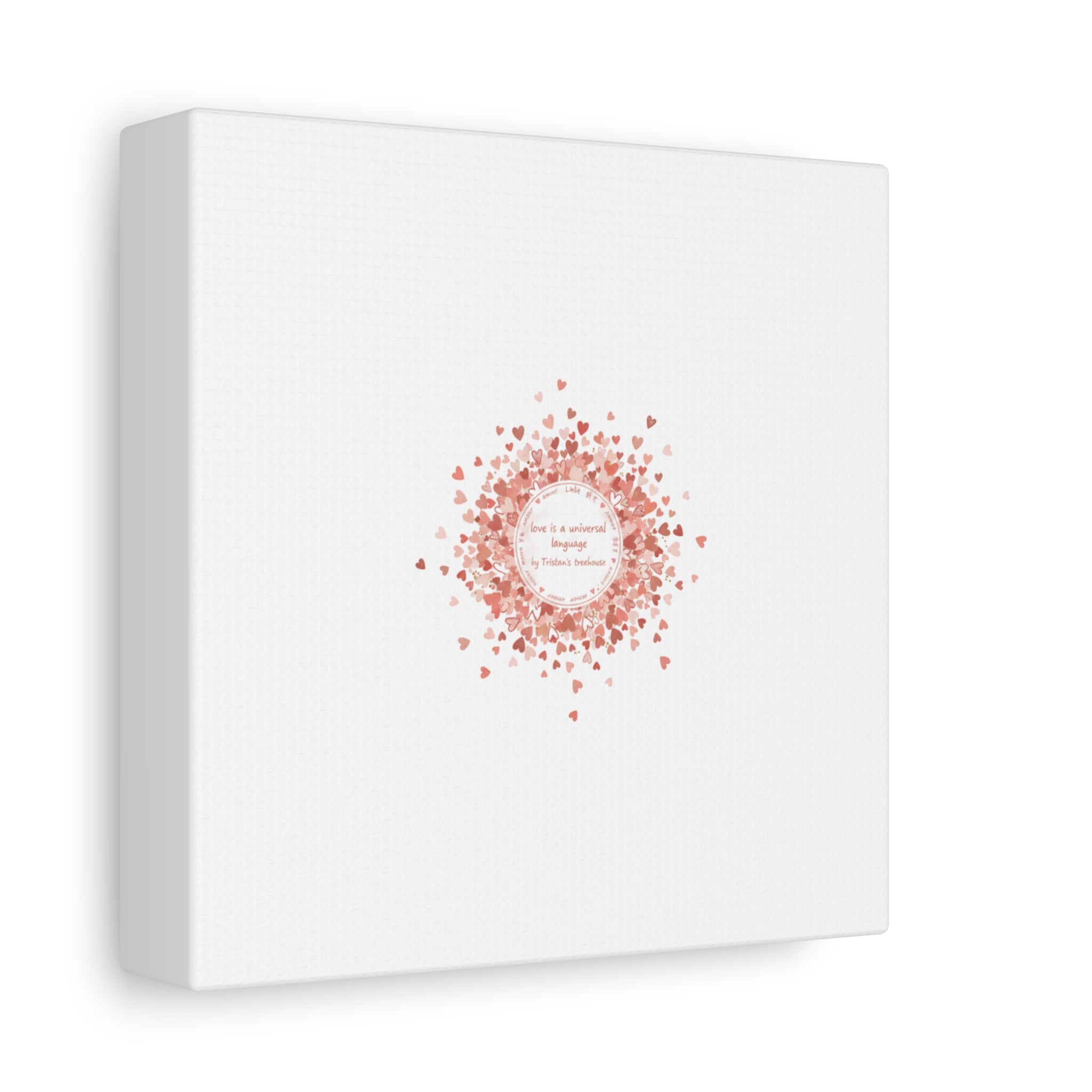 Tiny Heart Confetti Canvas | Matte Stretched Wall Art
