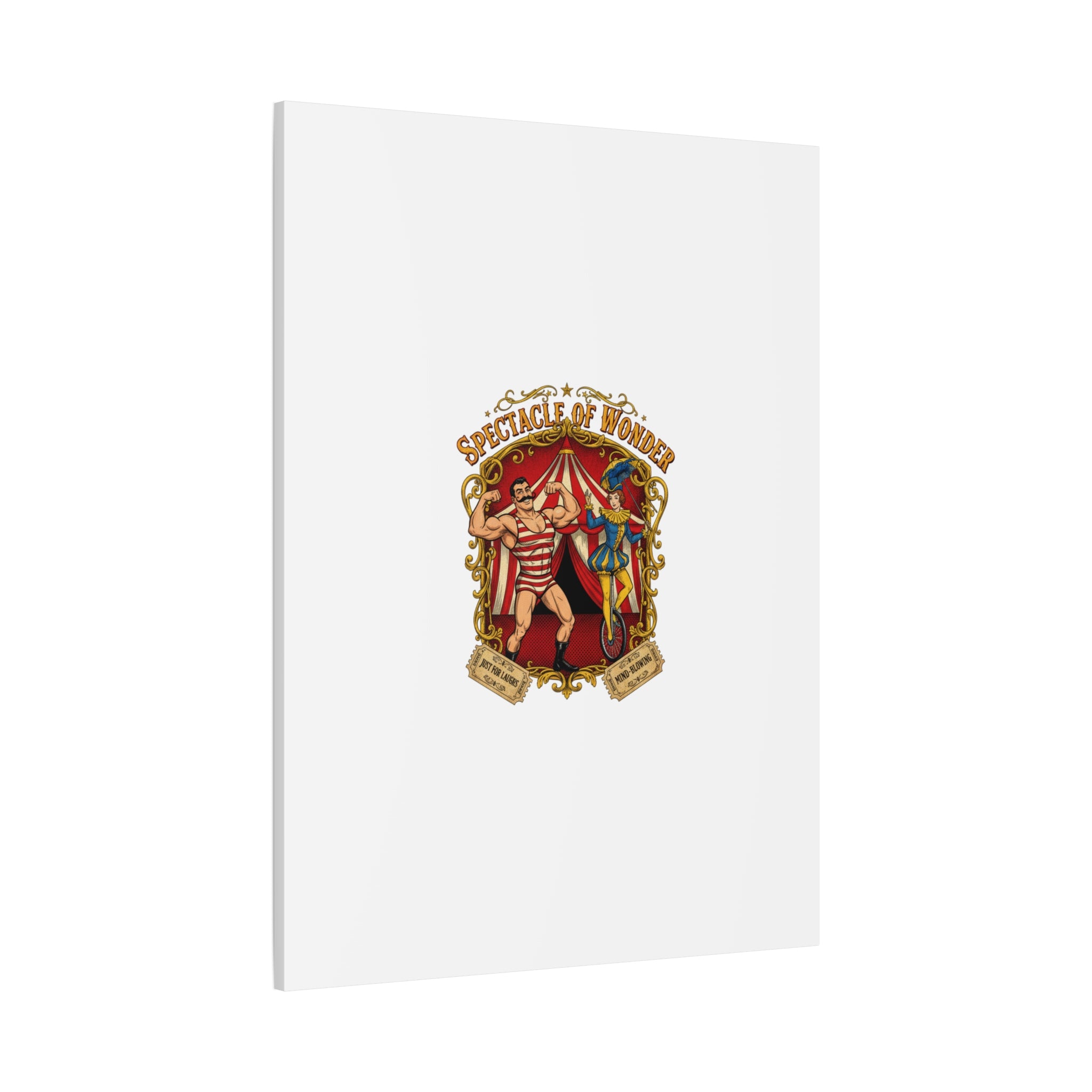 Spectacle of Wonder Circus Art Print, Canvas | Vintage Carnival Design