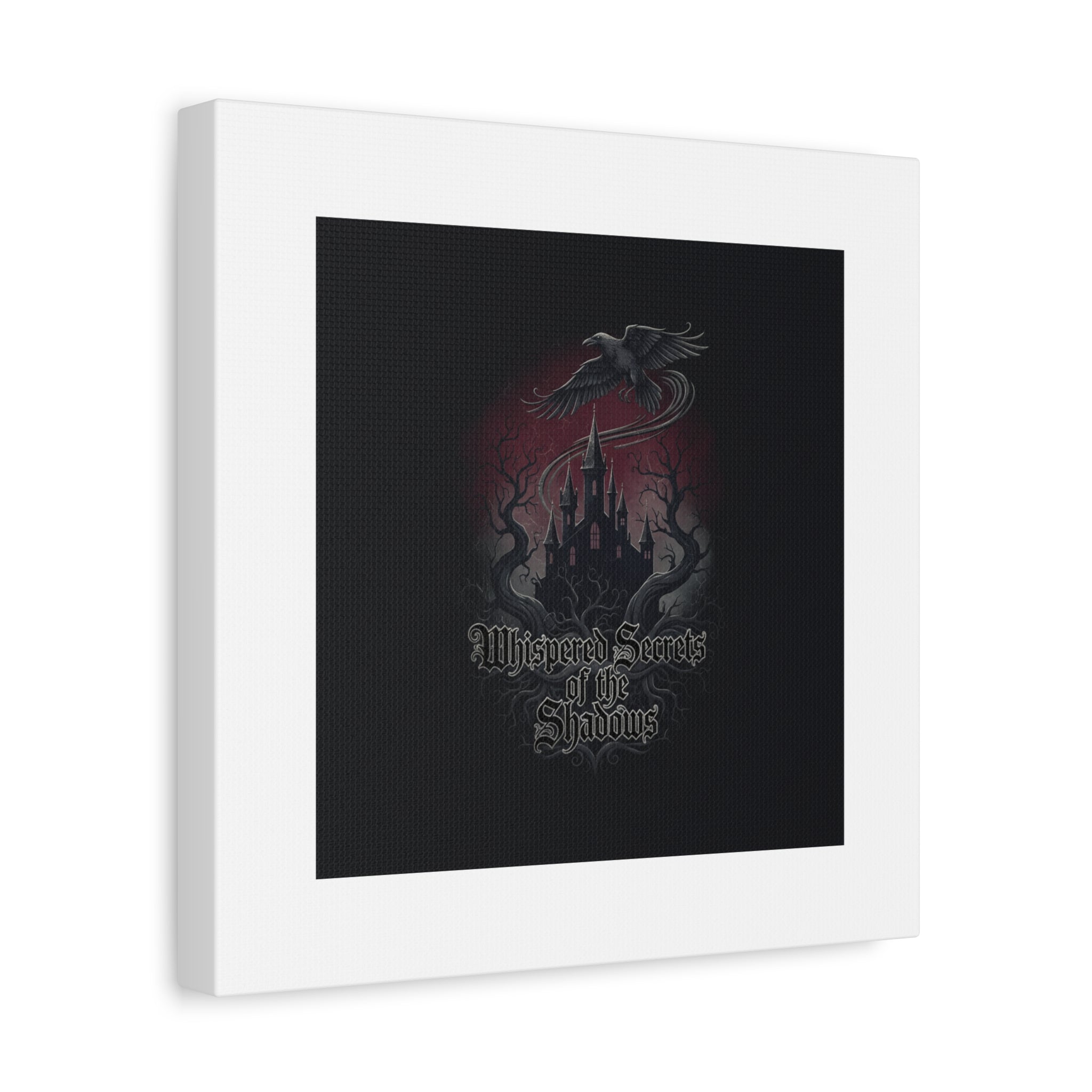 Whispered Secrets of the Shadows Castle Wall Art, Matte Canvas | Gothic Medieval Decor