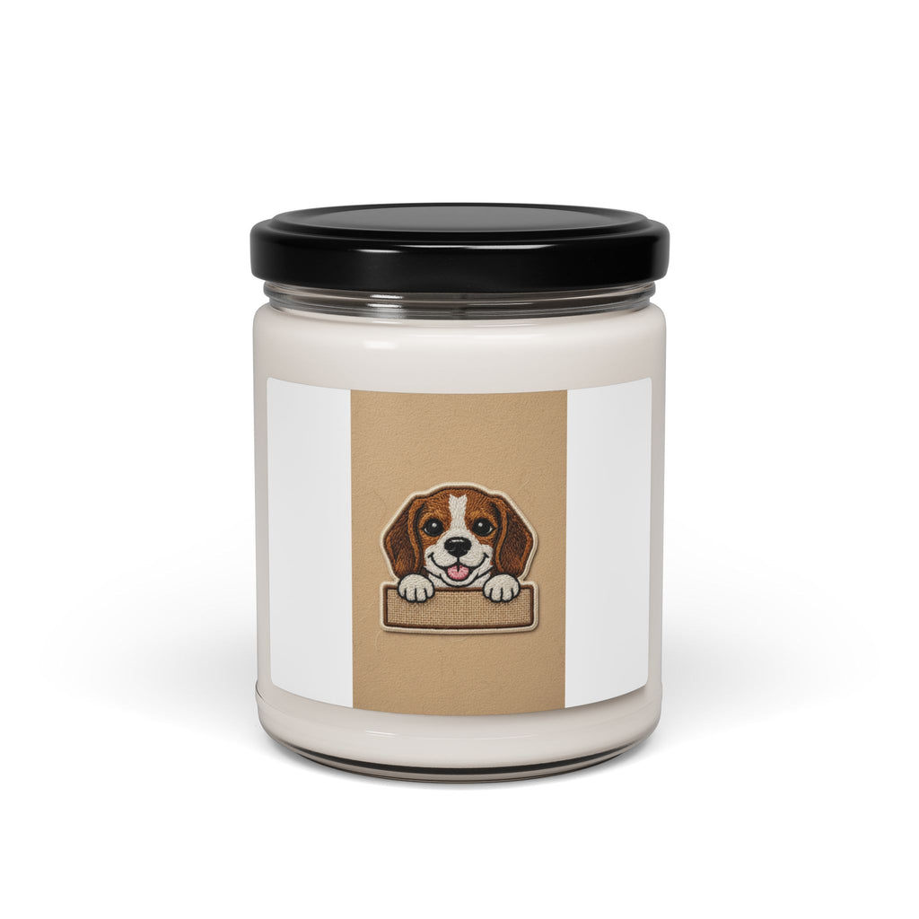 Calming Dog Scented Soy Candle — Stress Relief Aromatherapy, 9oz