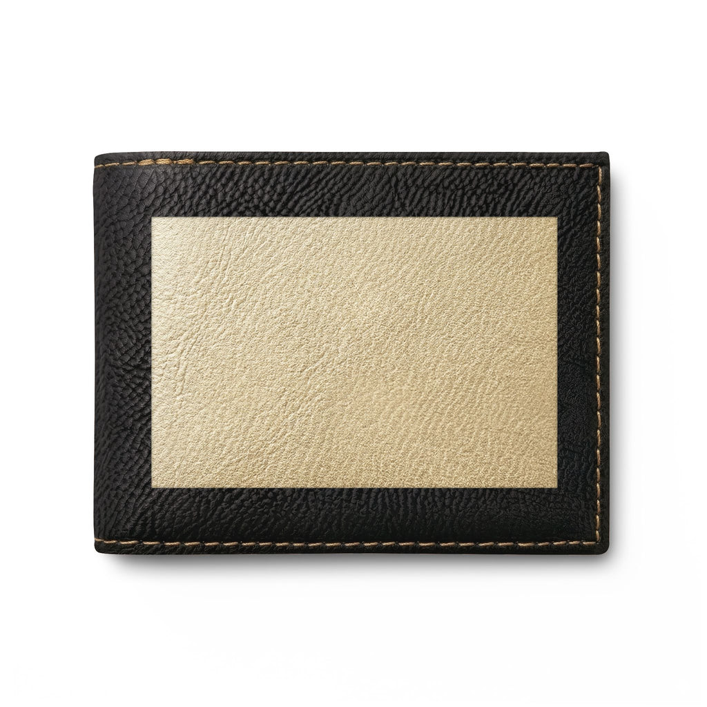 Bi-Fold Wallet — Slim Leather ID Wallet with Flip Window
