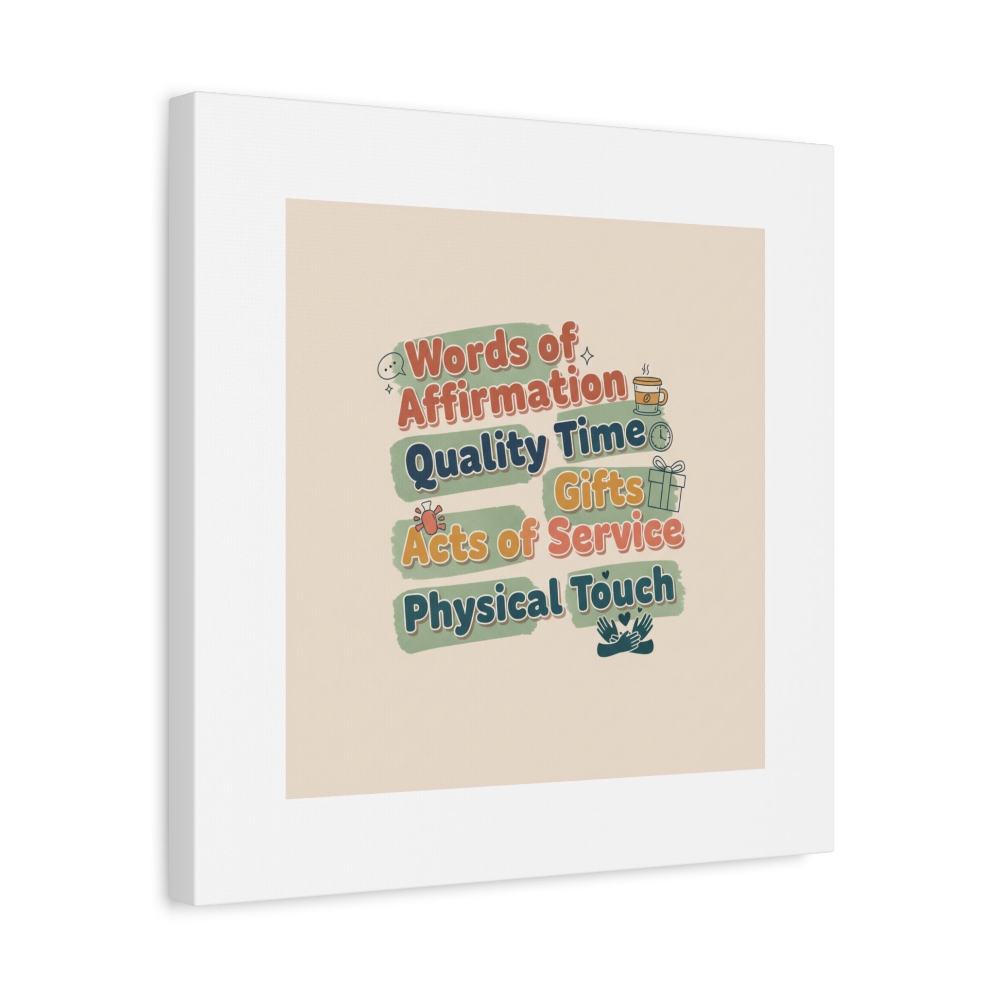 Love Languages List Matte Canvas Wall Art | love language meme, relationship humor