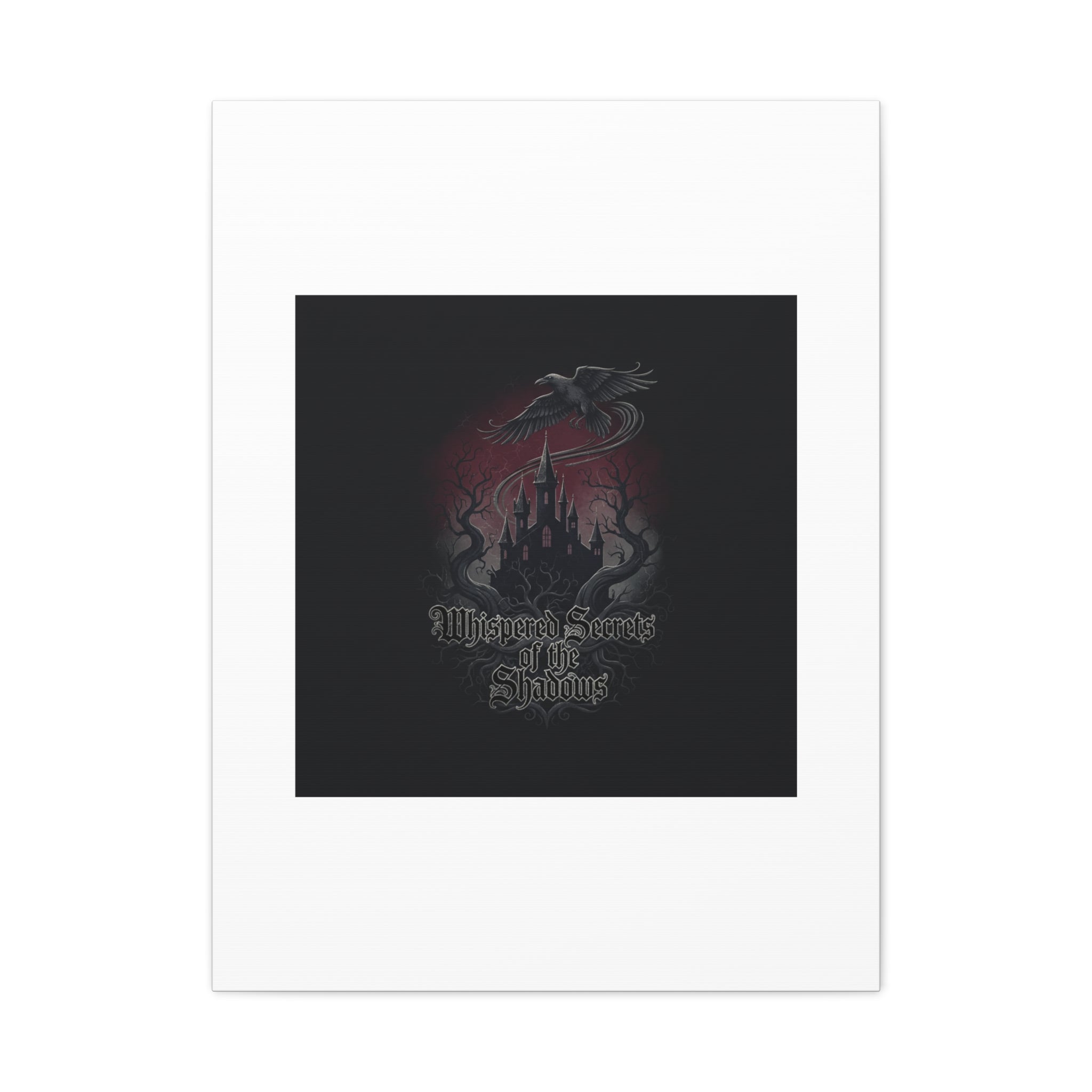 Whispered Secrets of the Shadows Castle Wall Art, Matte Canvas | Gothic Medieval Decor