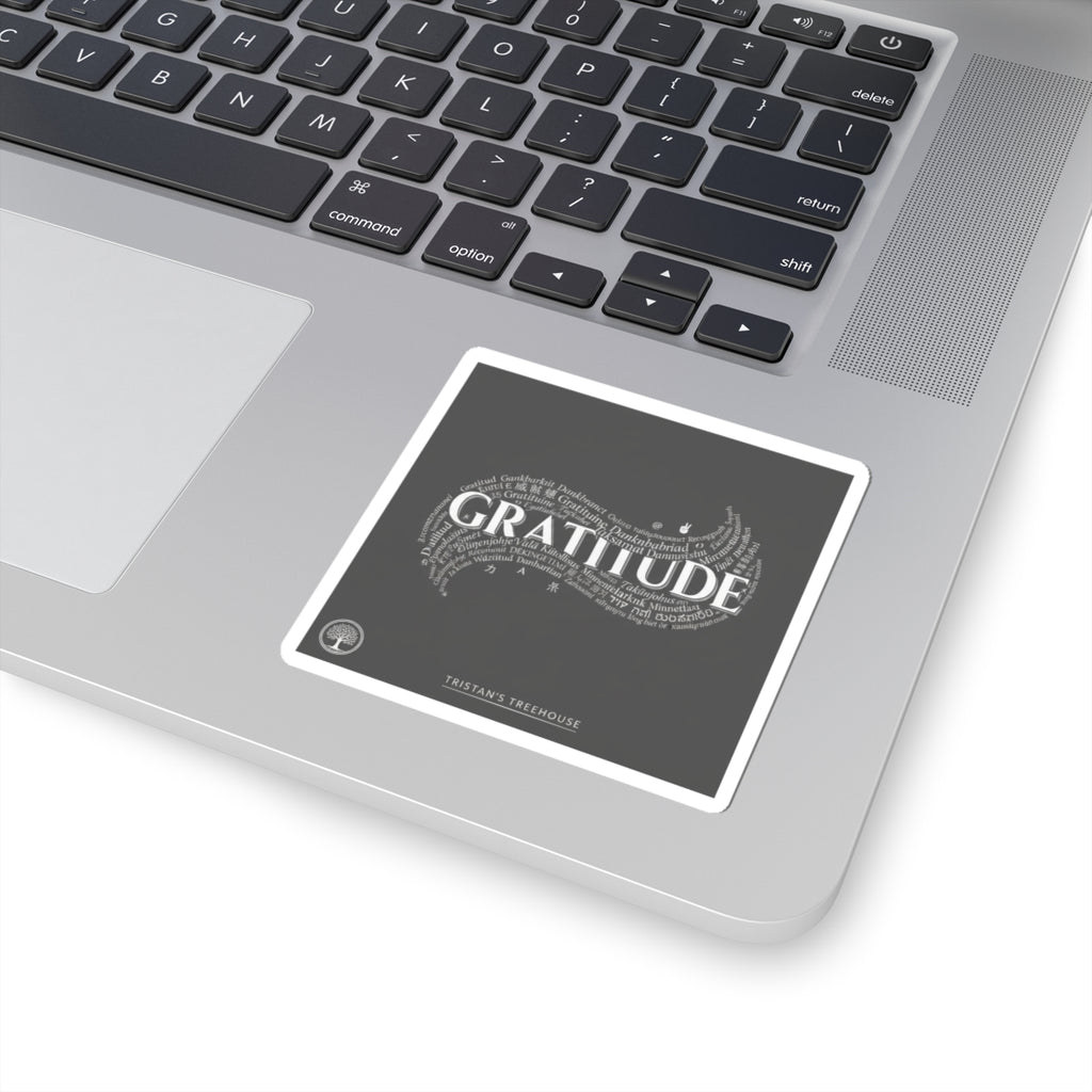 Gratitude typography sticker | Tiny Treats, sweet tooth sticker pack