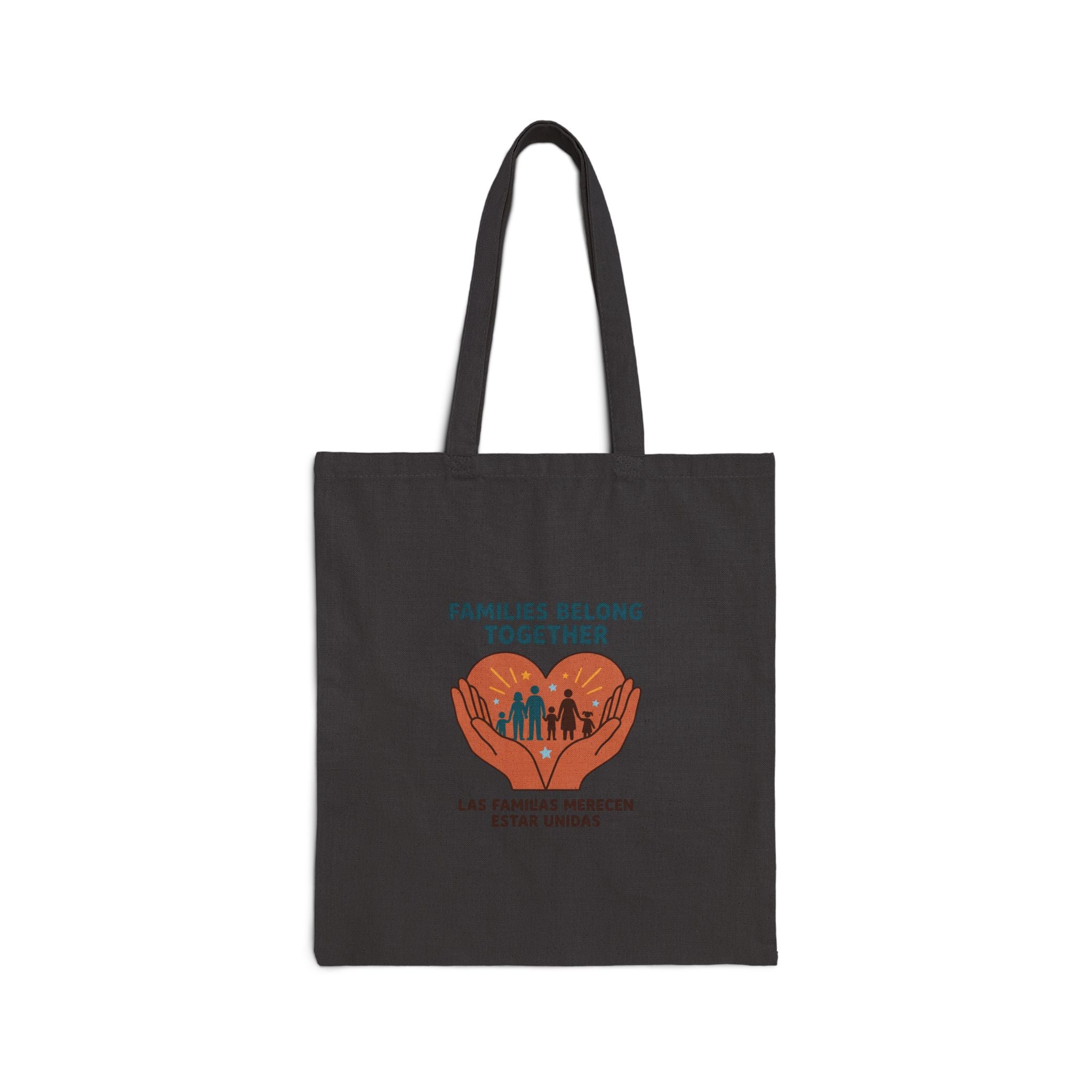 Families Belong Together Tote | family unity, immigrant rights, bilingual solidarity