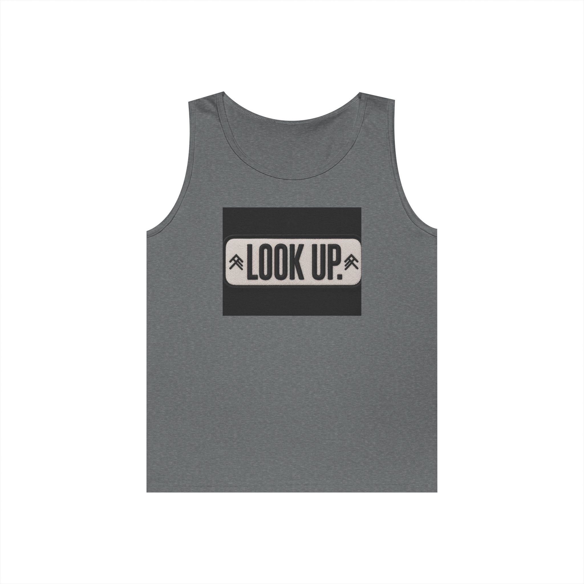 Look Up Tank Top — Inspirational Graphic Tank for Outdoors & Mindfulness
