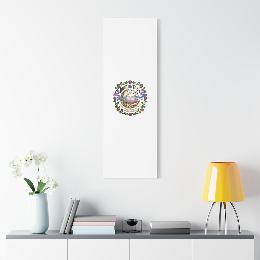 Romantasy Reader Canvas Print | enchanted bookish celestial gothic