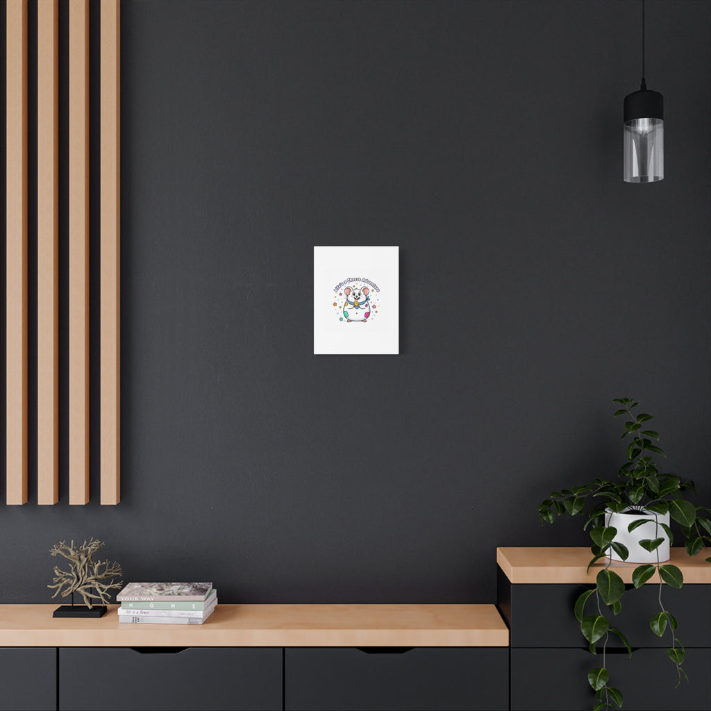 Life's a Cheese Adventure Canvas | Rodent-Core rat art print