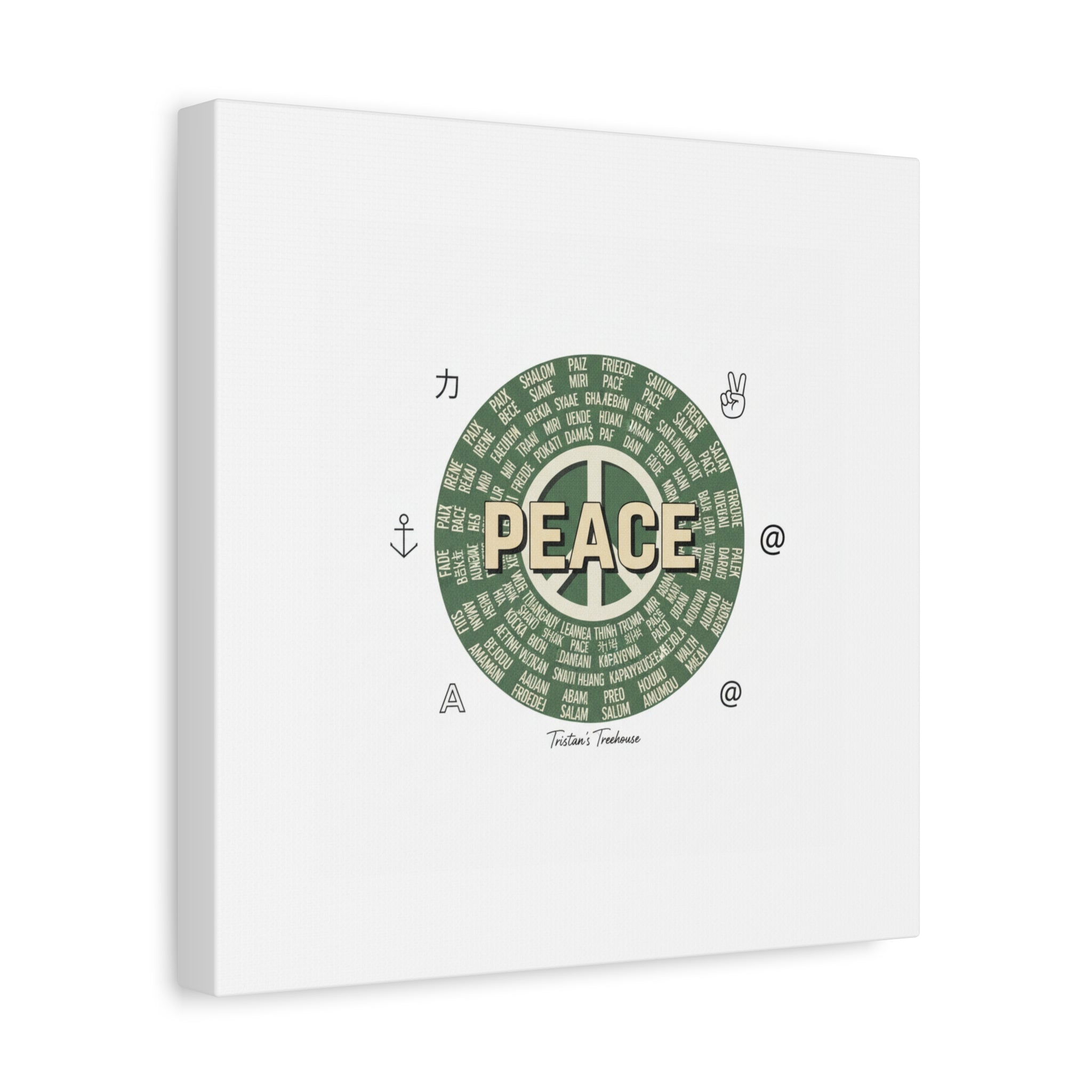 Peace doodle canvas | hand drawn sketch aesthetic, handwritten message