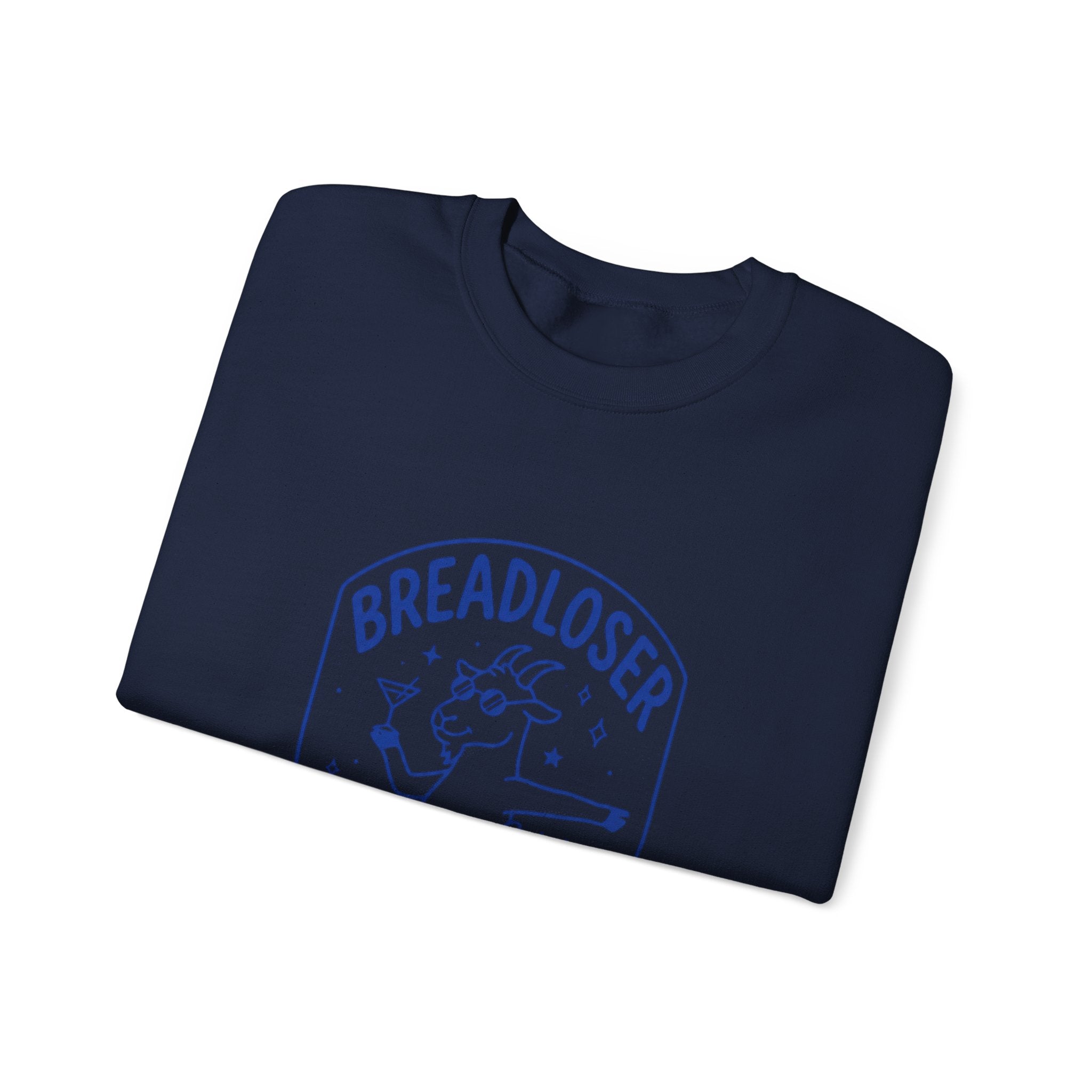 BREADLOSER doodle crewneck Sweatshirt | Primary Breadloser burnout humor