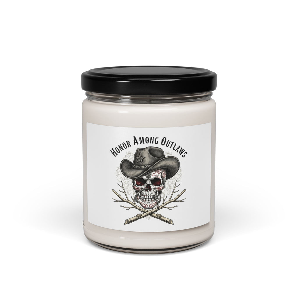 Western skull art candle | Scented Soy Candle, 9oz, Gothic Americana