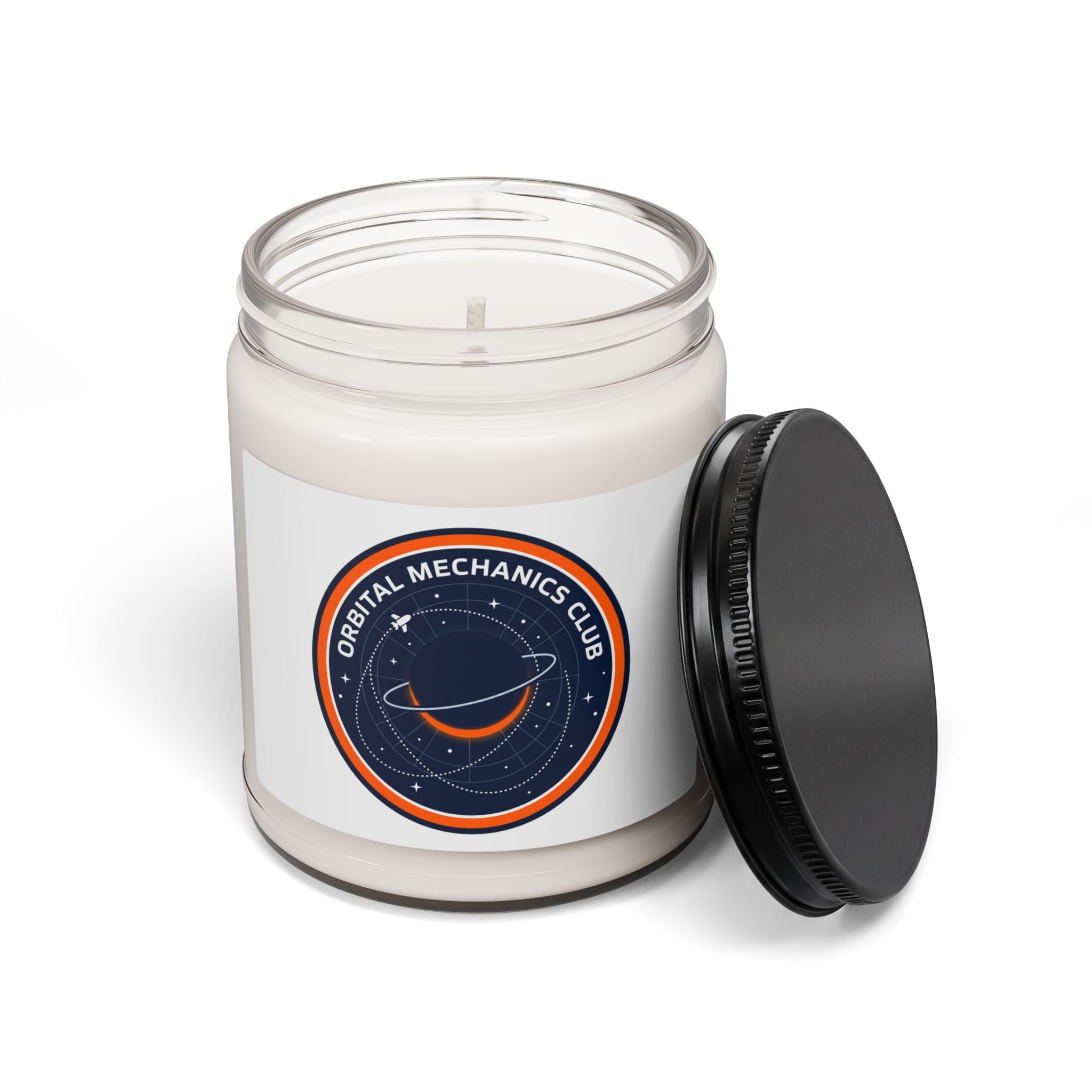 Orbital Mechanics Club Candle, Soy Candle | Space, Mission Patch