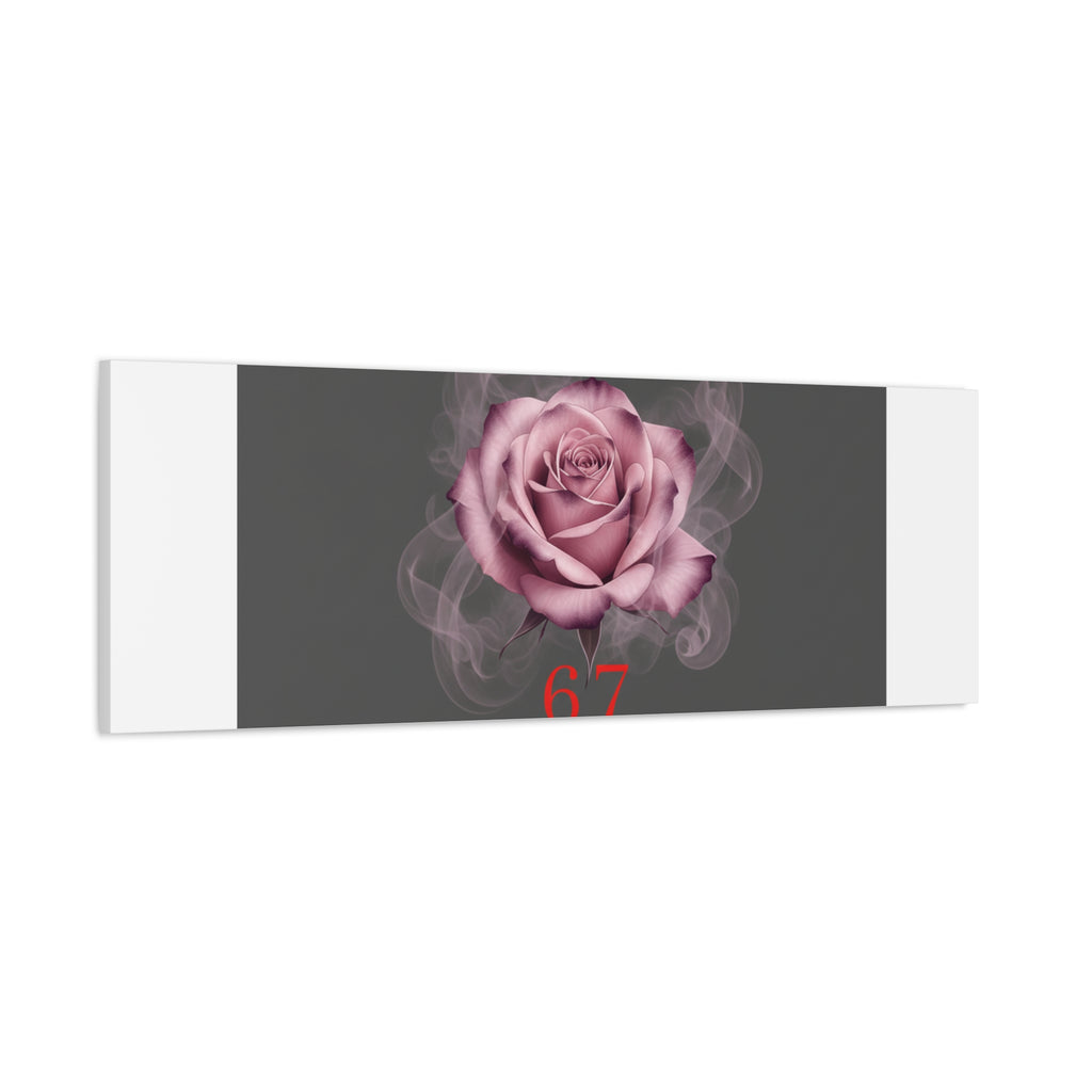 6 7 Valentine's Canvas | Viral Gothic Rose Wall Art | 6 7 Meaning Dark Romance