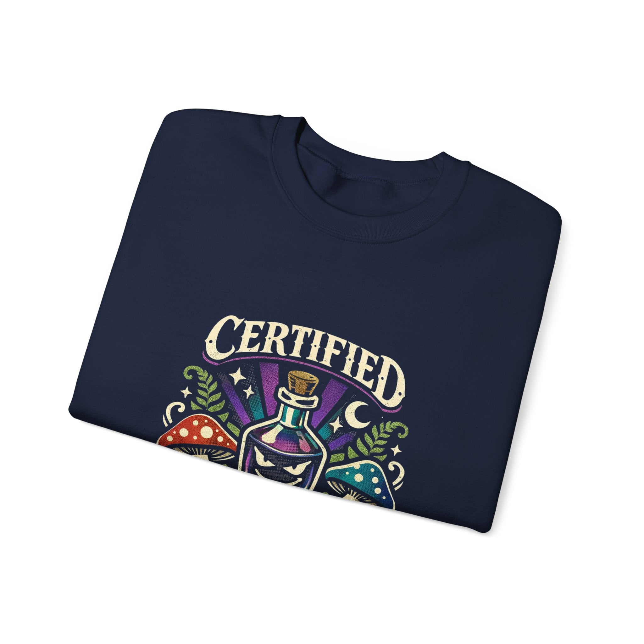 Mushroom Celestial Eye Crewneck | Cottagecore Goblincore Sweatshirt