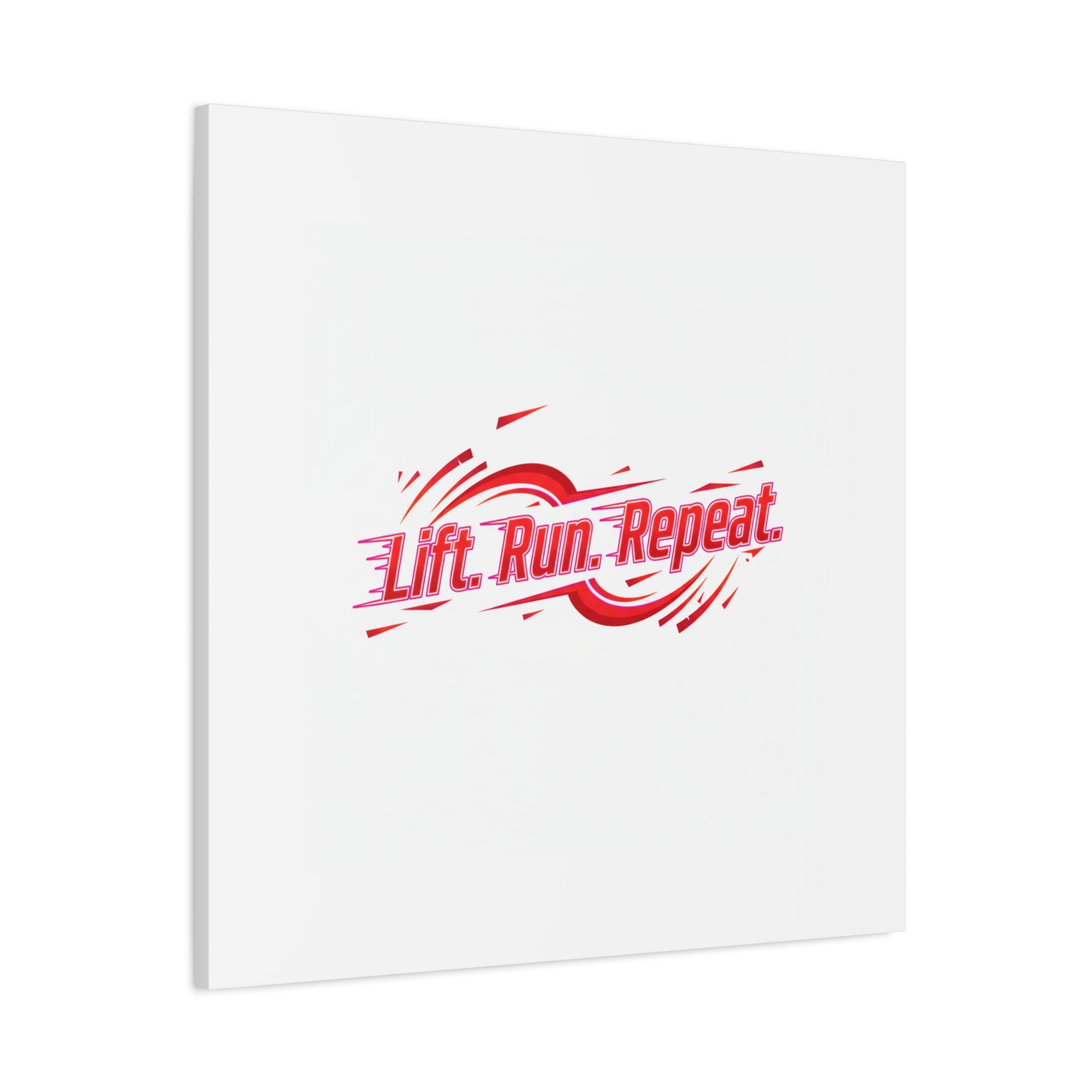 Lift Run Repeat Canvas | Fitness Wall Art, Gym Motivation