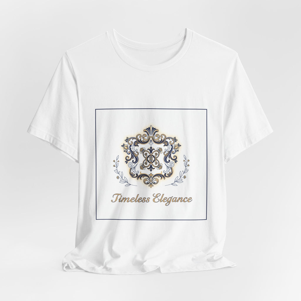 Ornate Brooch Emblem Tee | baroque print tee, vintage emblem shirt