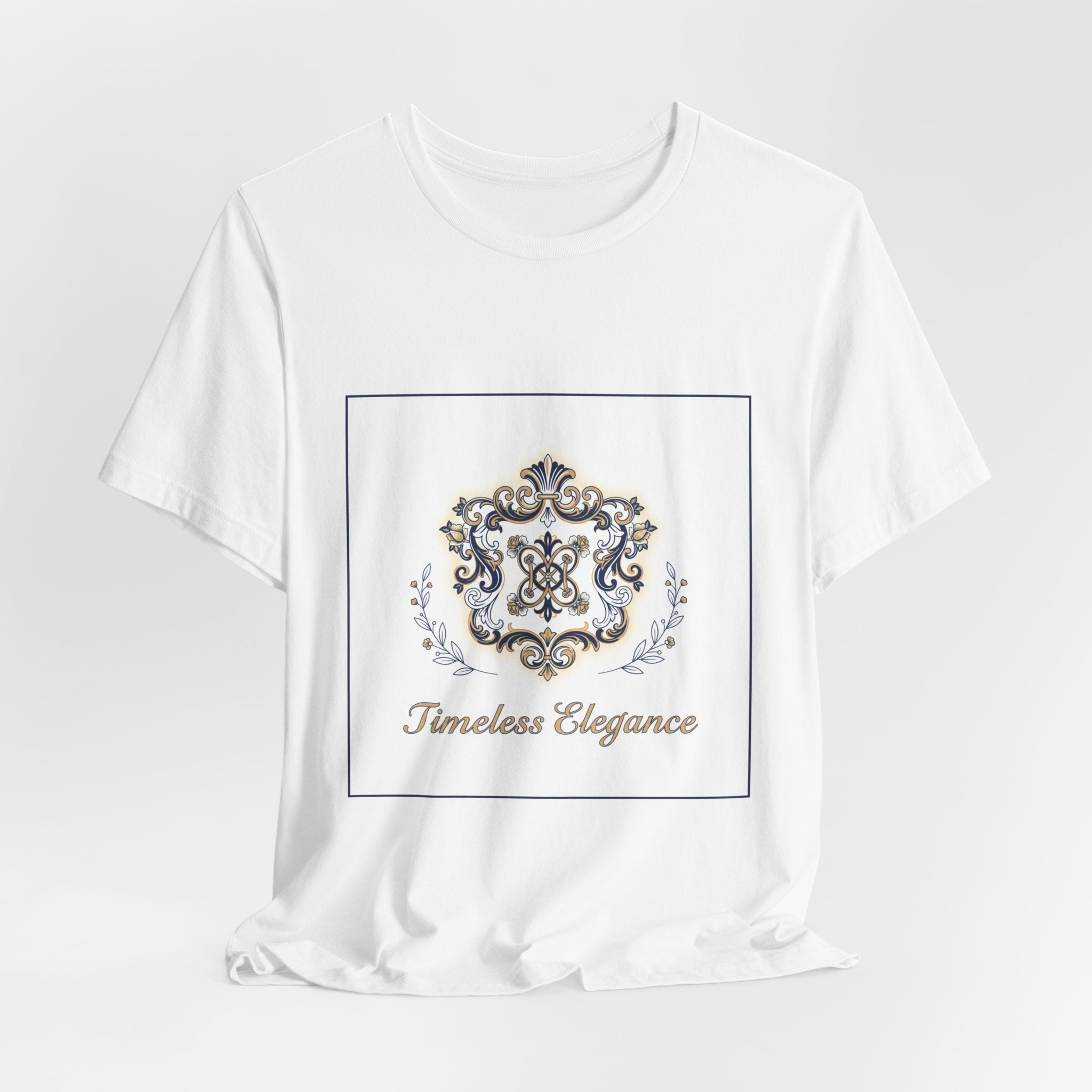 Ornate Brooch Emblem Tee | baroque print tee, vintage emblem shirt