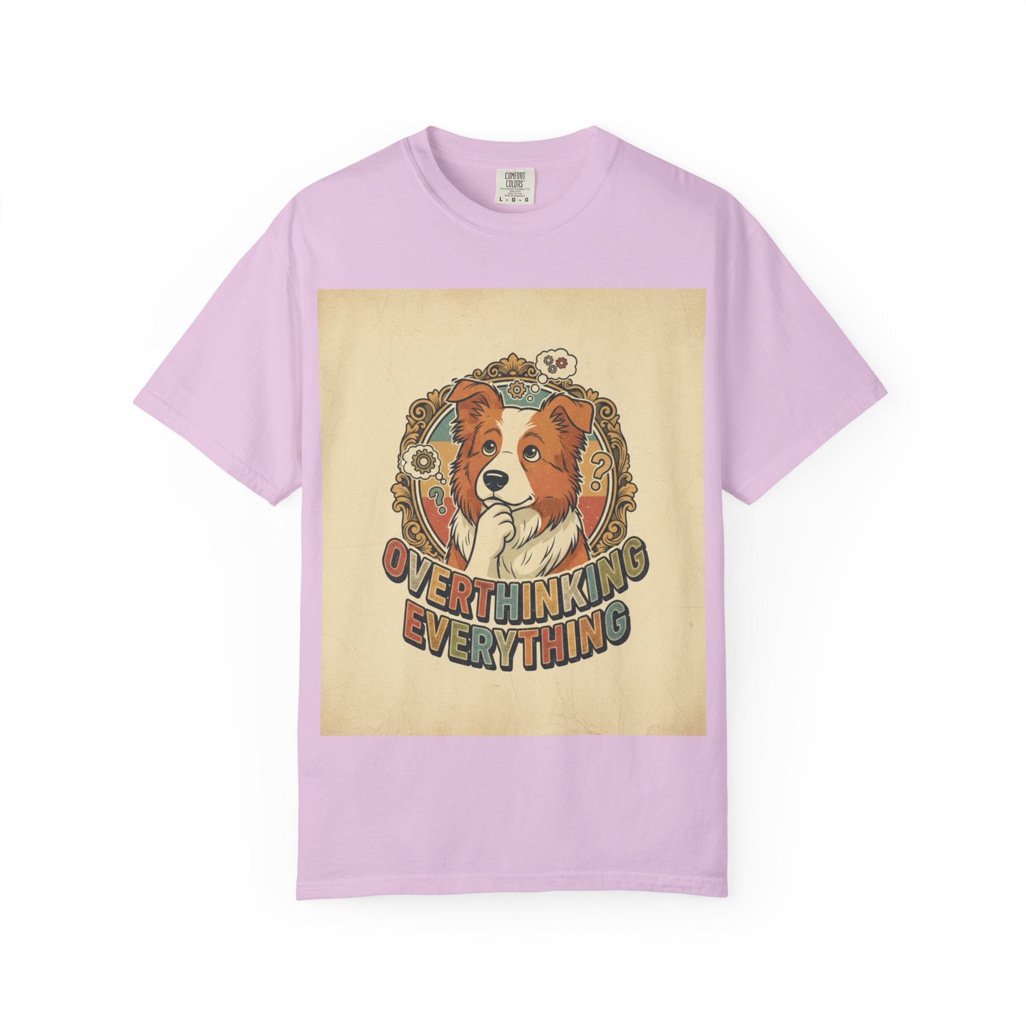 Overthinking Overrated Dog T-Shirt — Funny Dog Graphic Tee
