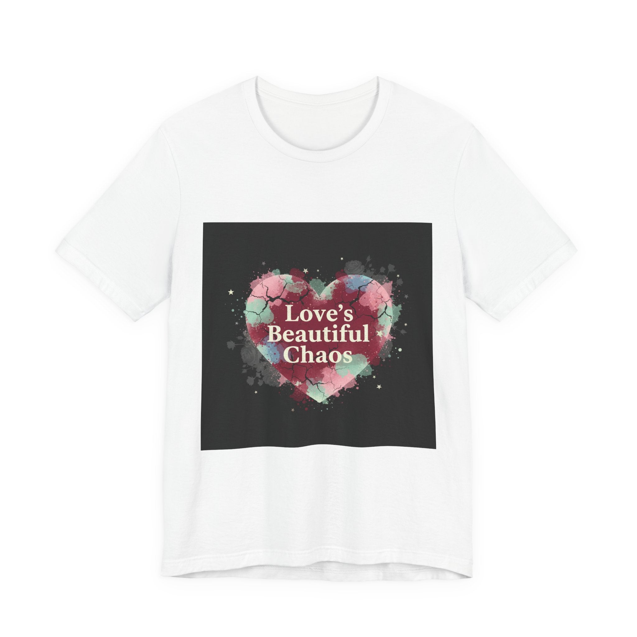 Love's Beautiful Chaos Tee | grunge heart shirt, distressed love tee
