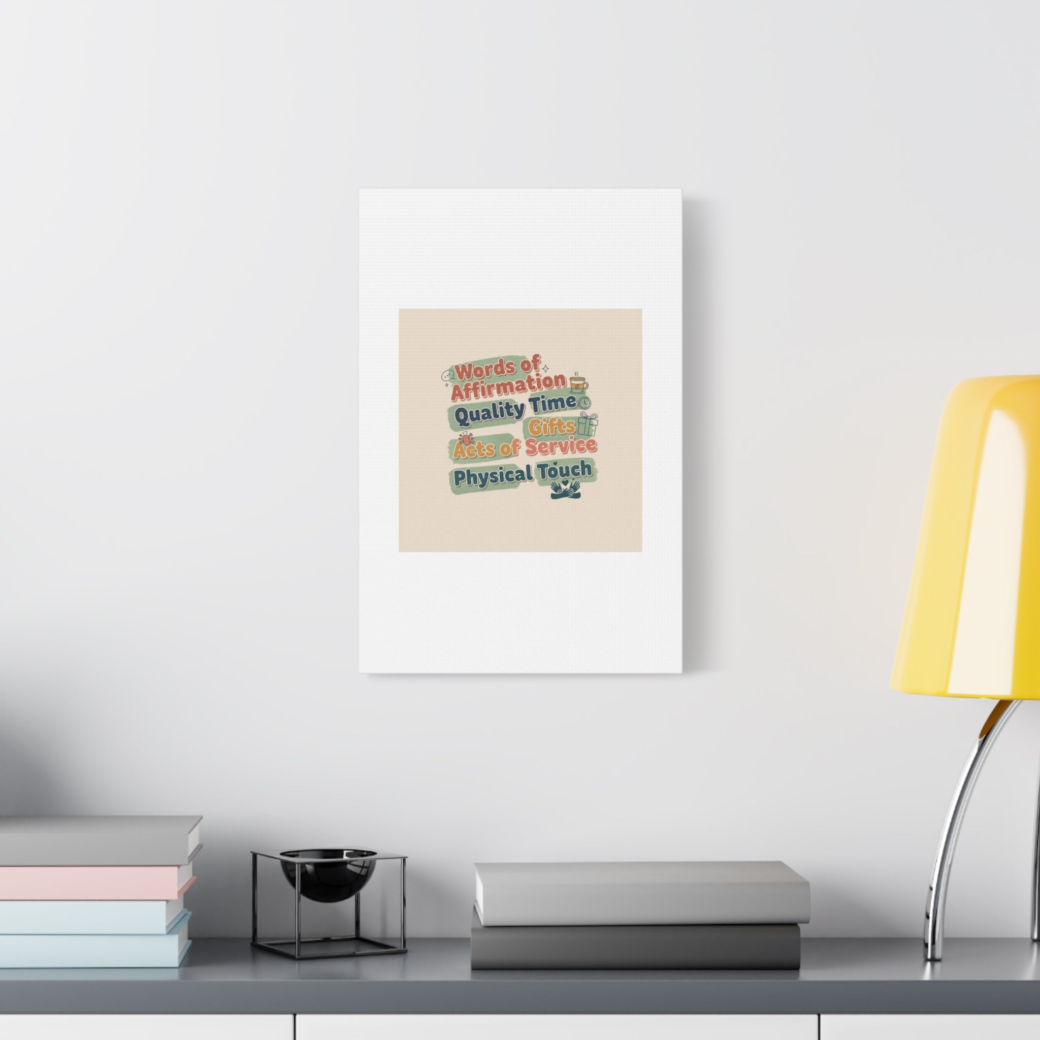 Love Languages List Matte Canvas Wall Art | love language meme, relationship humor