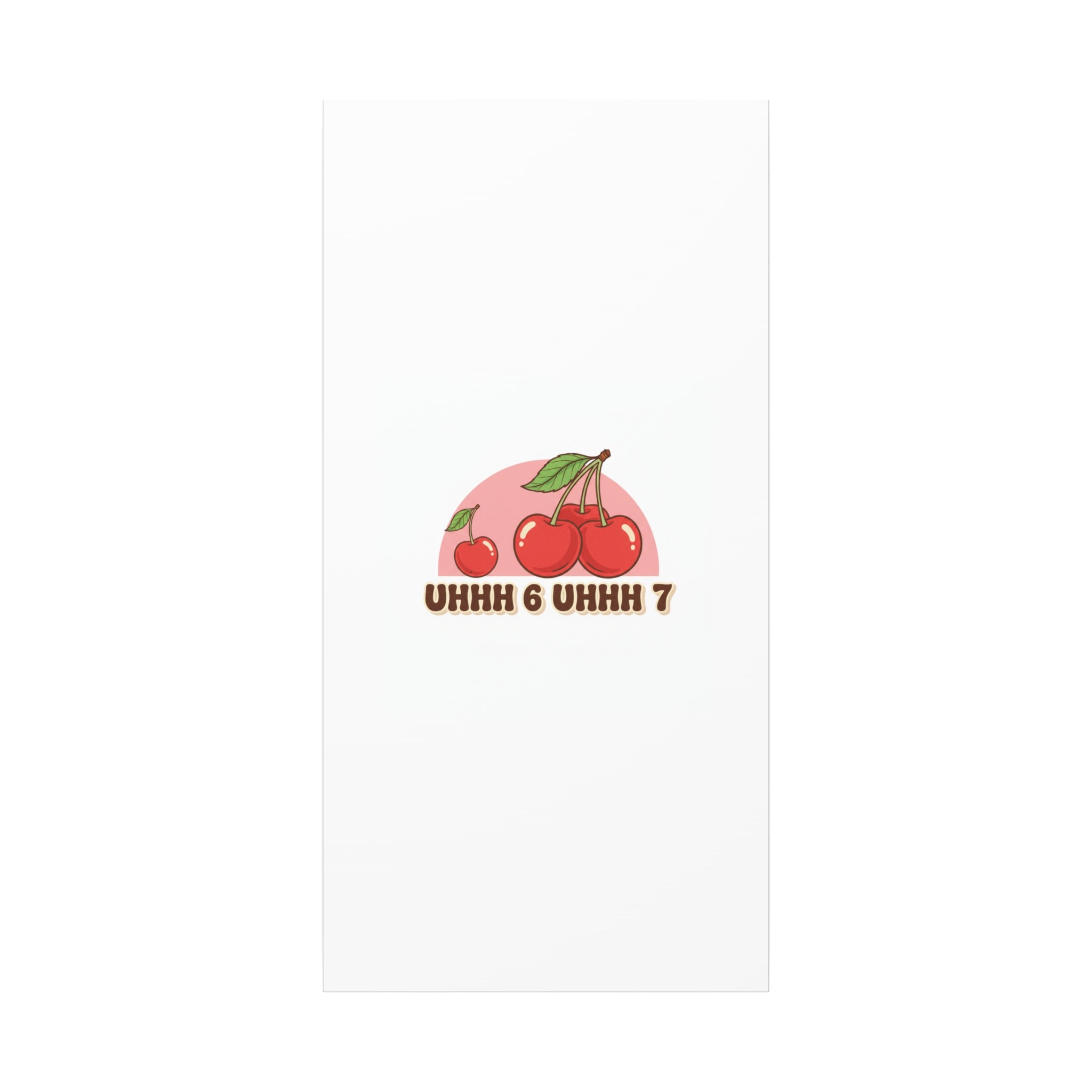 Six Severn Cherry Retro Graphic Canvas | kawaii fruit print, vintage cherry design
