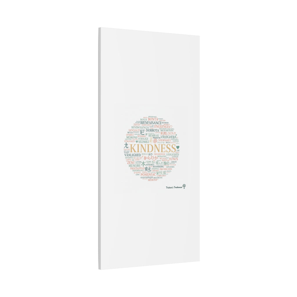 Kindness Word Cloud Canvas | Fresh Start Minimalist Wall Art