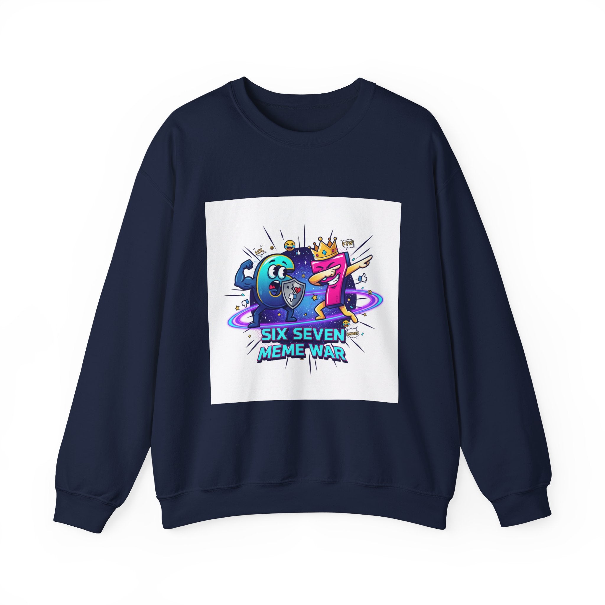 Six Seven Frogs Dabbing Sweatshirt | Meme War Space Frogs Crewneck