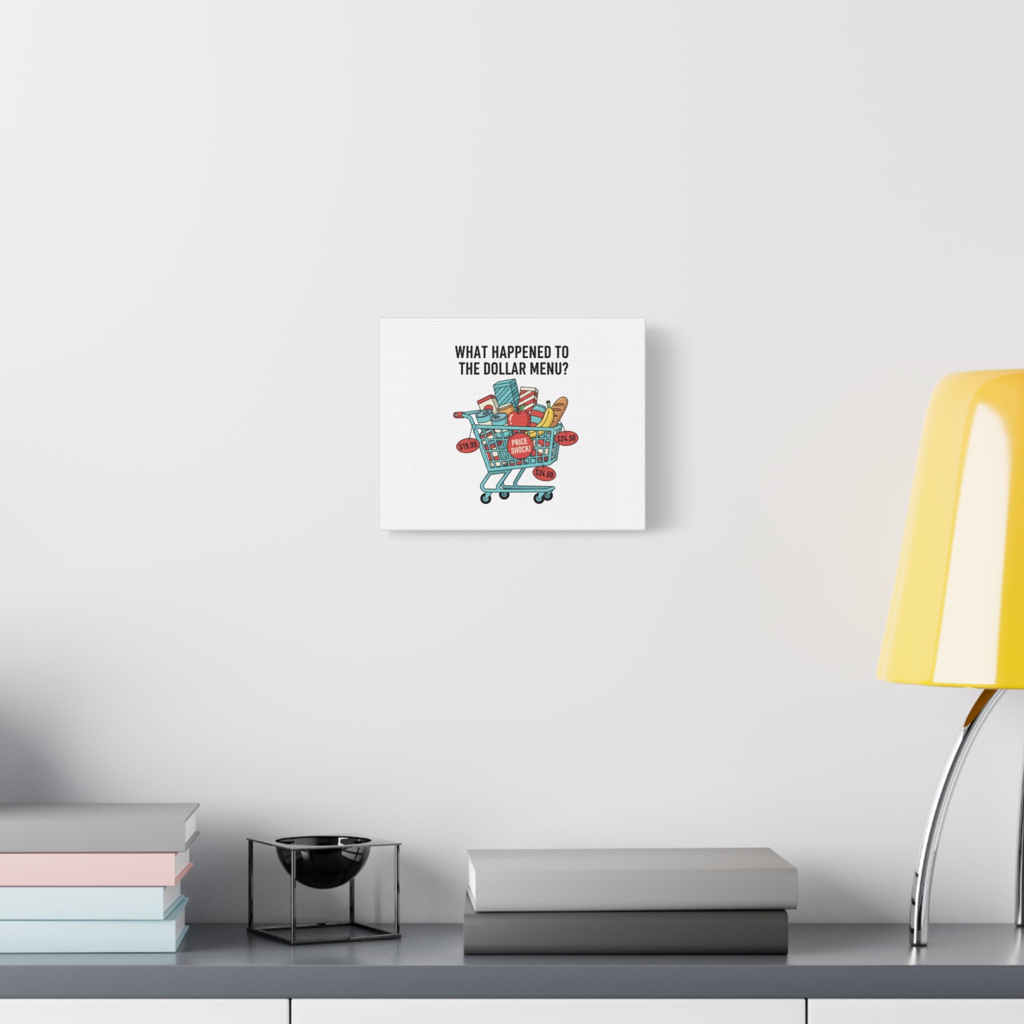 What Happened to the Dollar Menu? Canvas | Grocery Prices Meme, Price Shock Wall Art