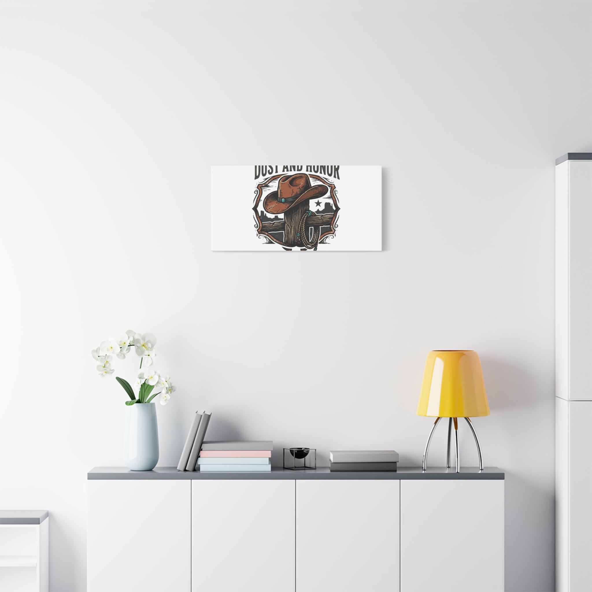 Built on Dust and Honor Canvas | Western cowboy, vintage Americana