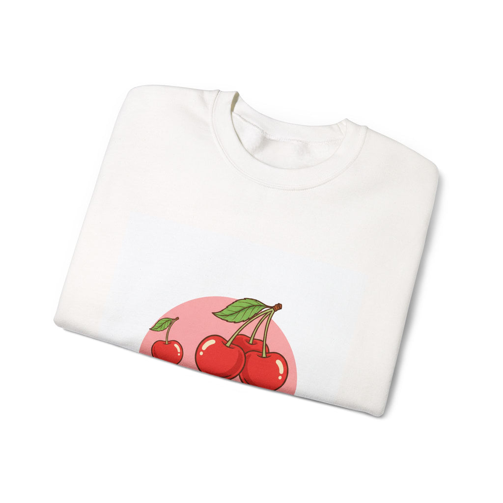 Retro Cherry Graphic Sweatshirt | kawaii fruit design