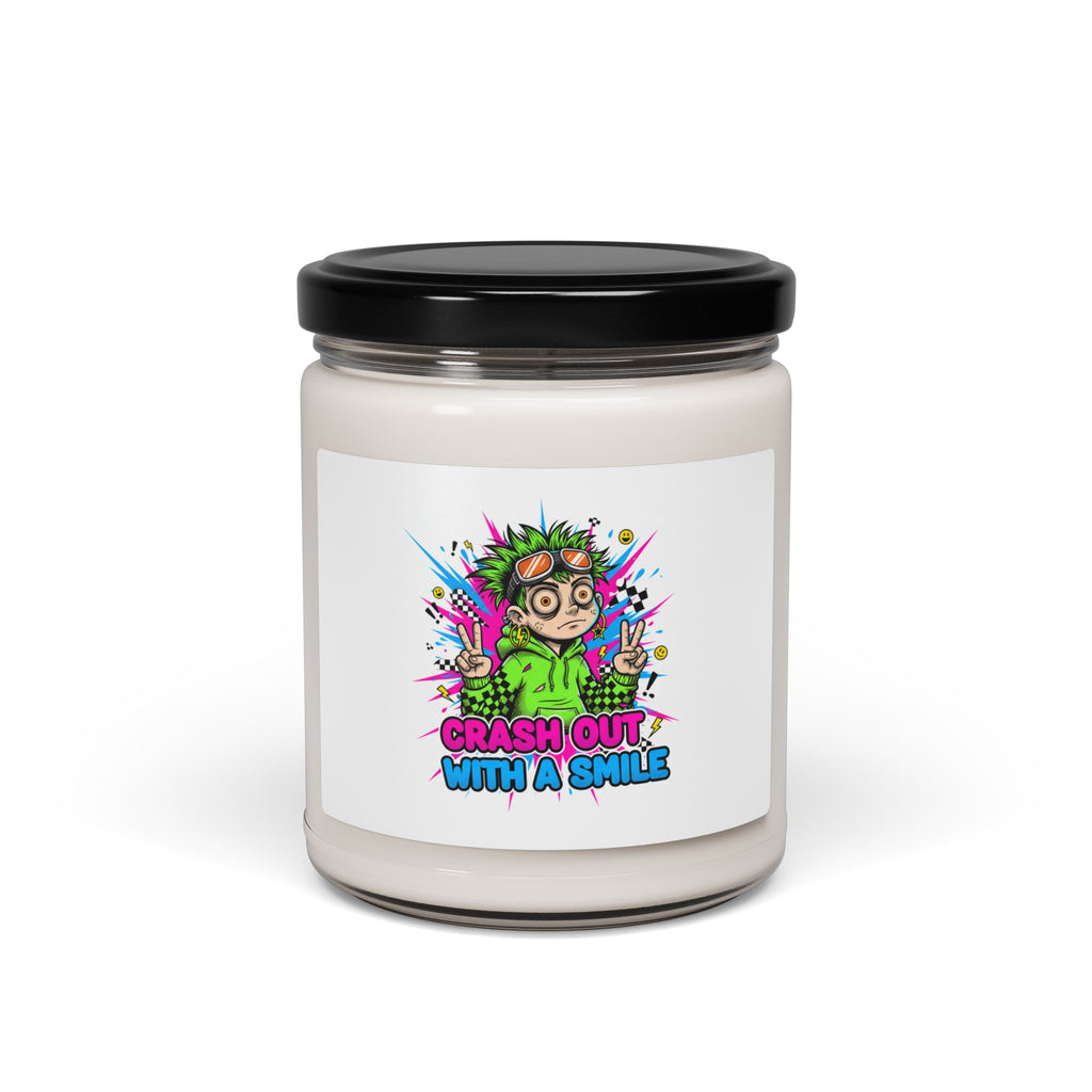 Crash Out With a Smile Candle | Scented Soy, Neon Skate Graffiti