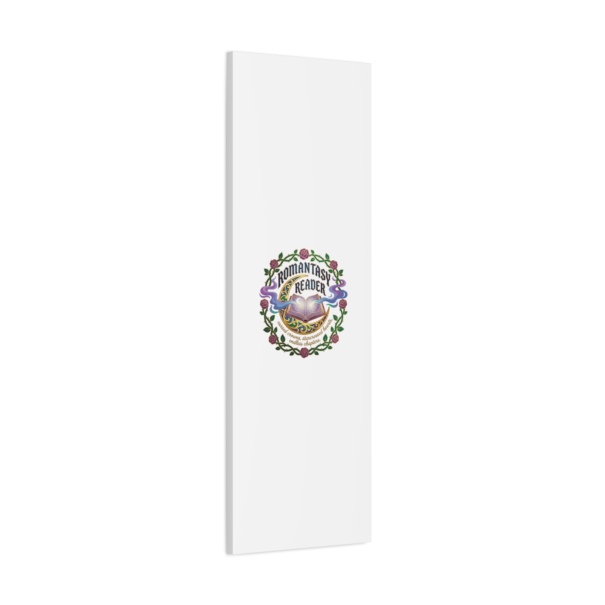 Romantasy Reader Canvas Print | enchanted bookish celestial gothic